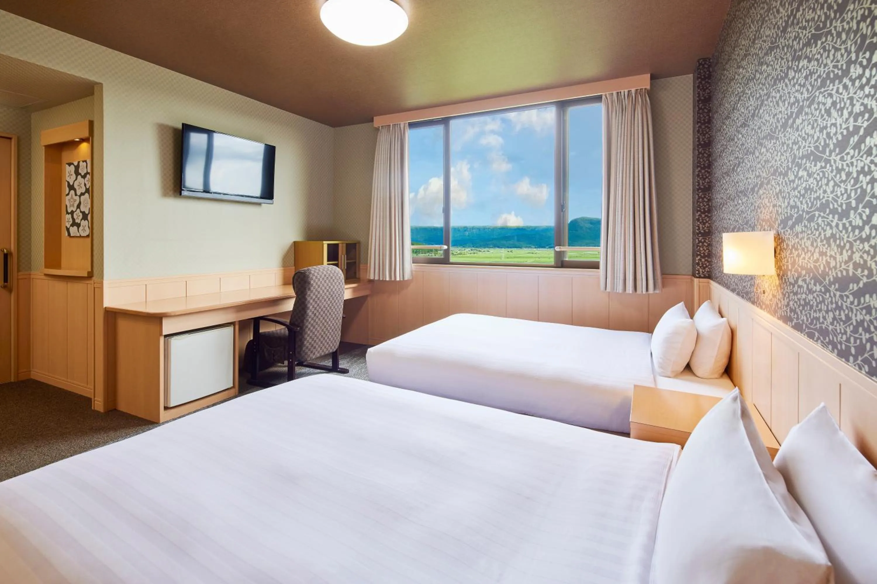 Bedroom, Bed in Hotel Aso No Tsukasa