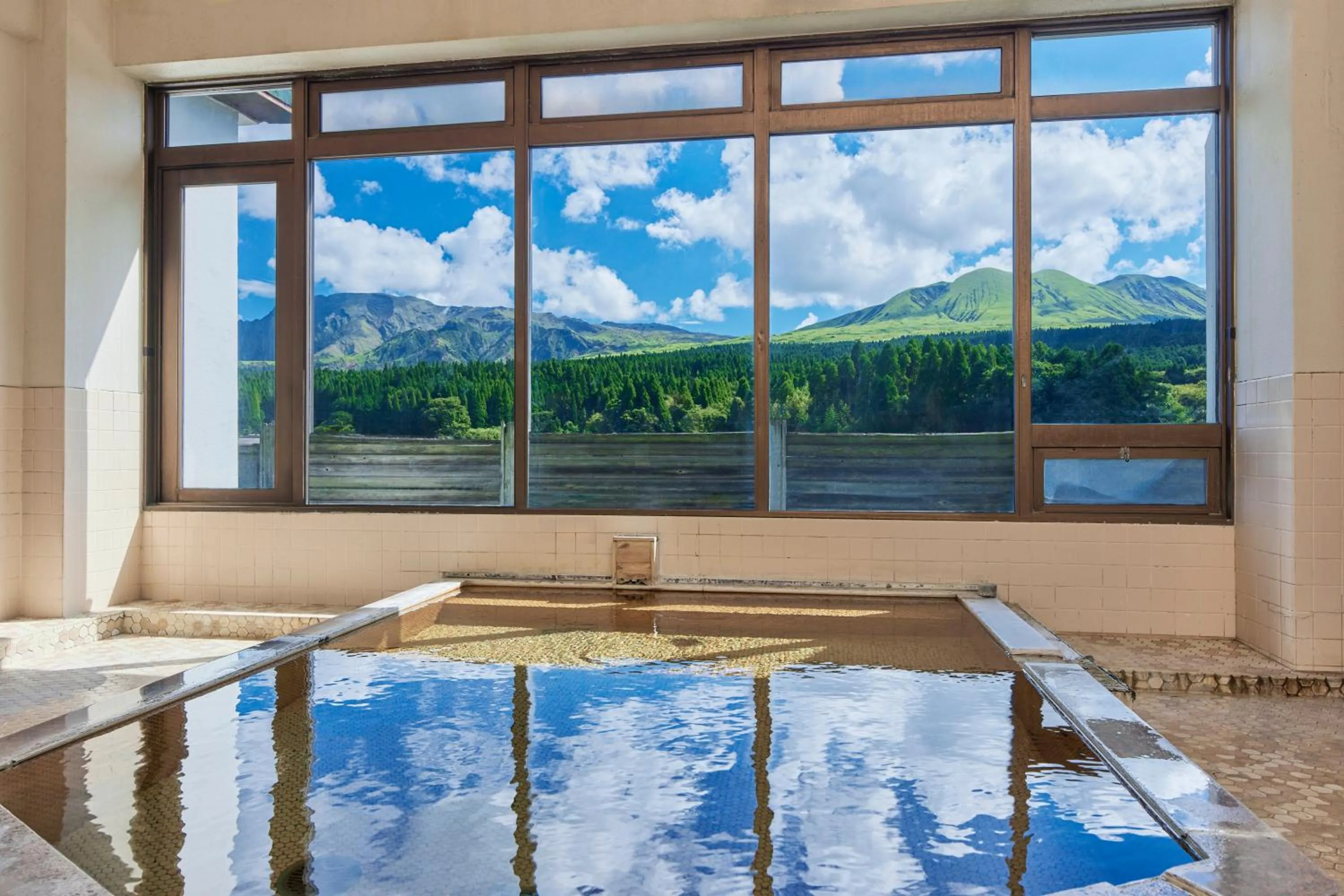 Hot Spring Bath in Hotel Aso No Tsukasa