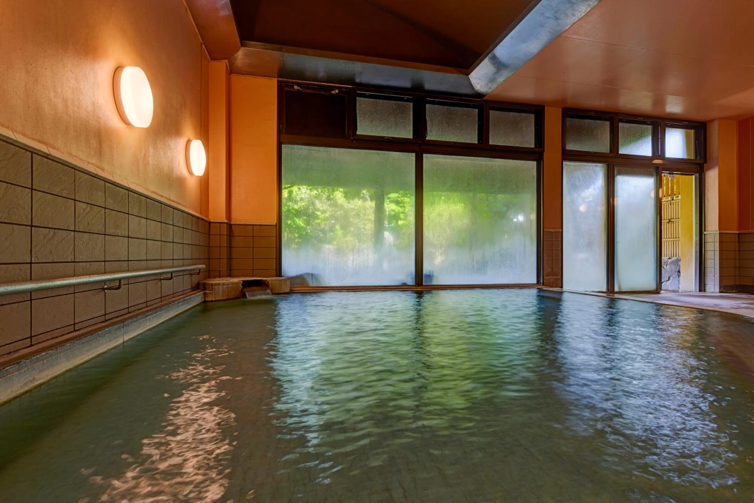 Hot Spring Bath in Hotel Aso No Tsukasa