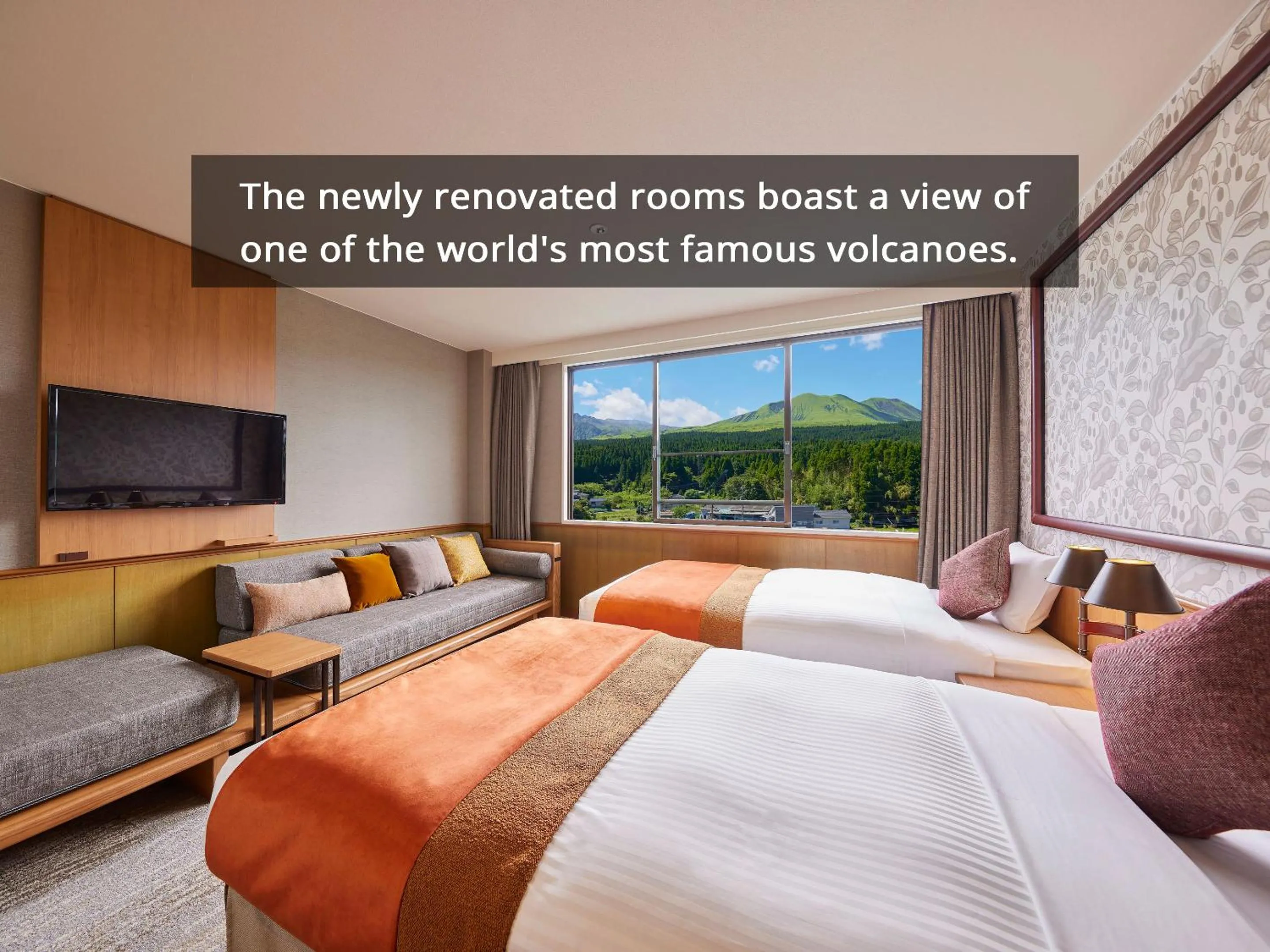 Bedroom, Bed in Hotel Aso No Tsukasa