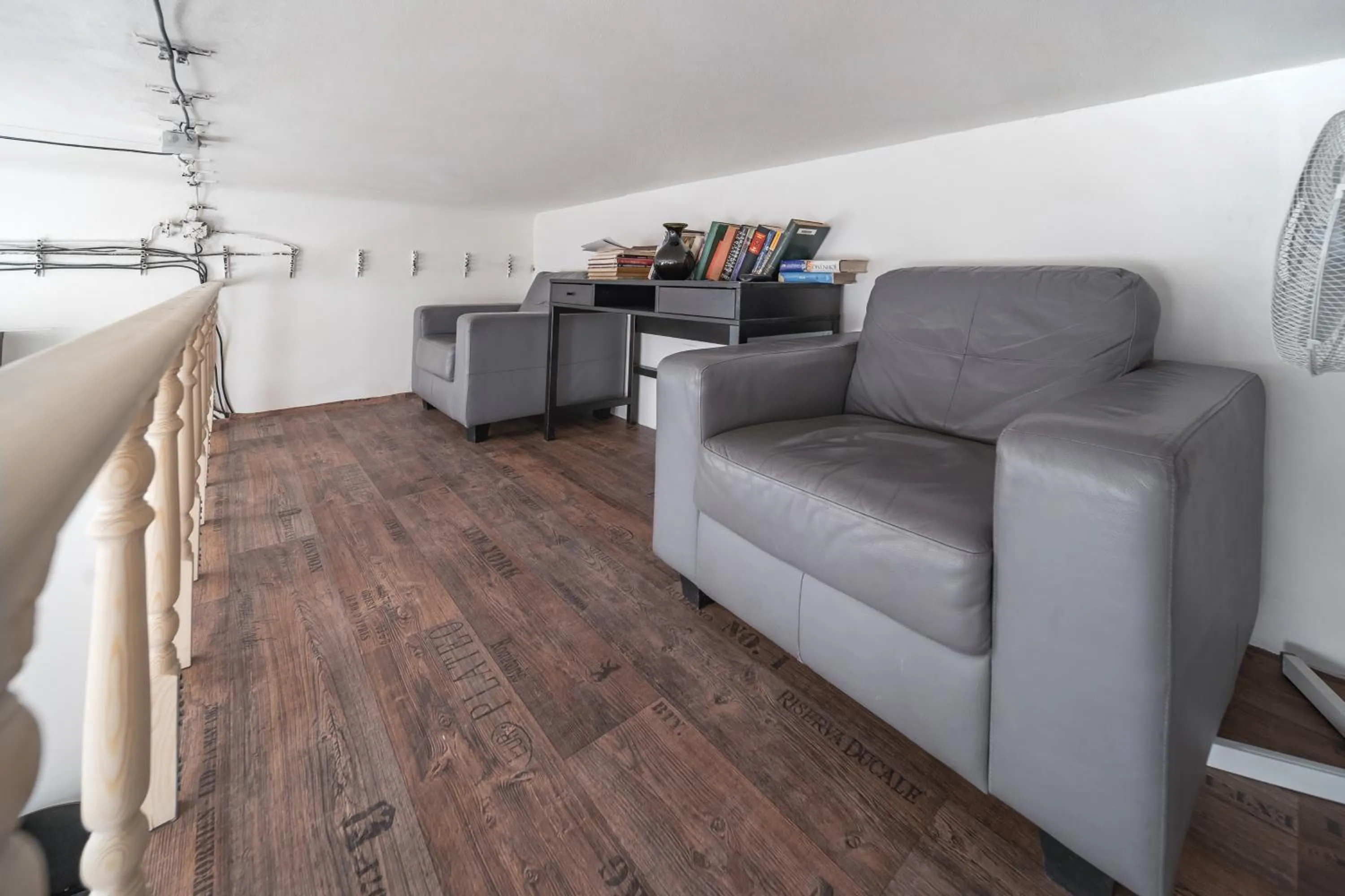 Seating area in Hostel Orange