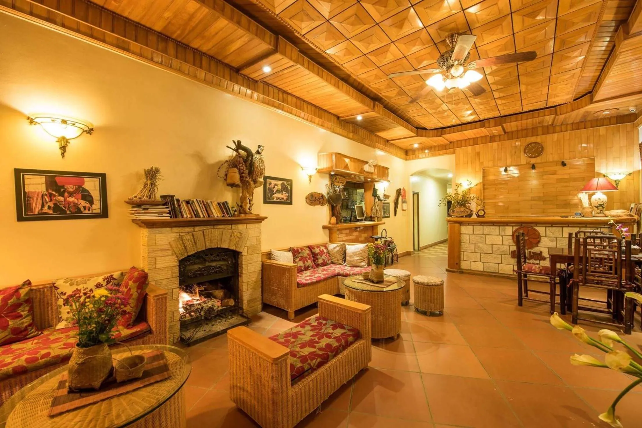 Living room in Thai Binh Sapa Hotel