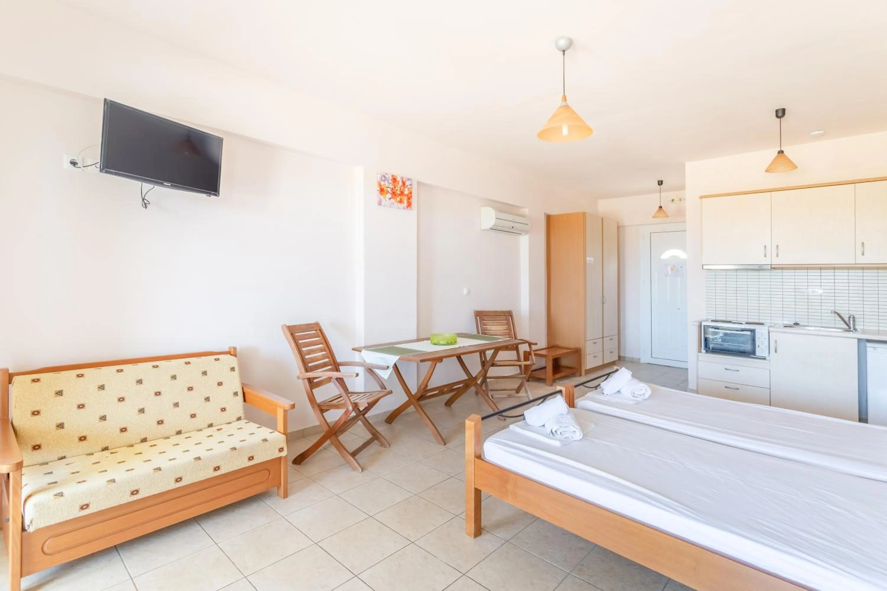 Bed in Hotel Aphrodite