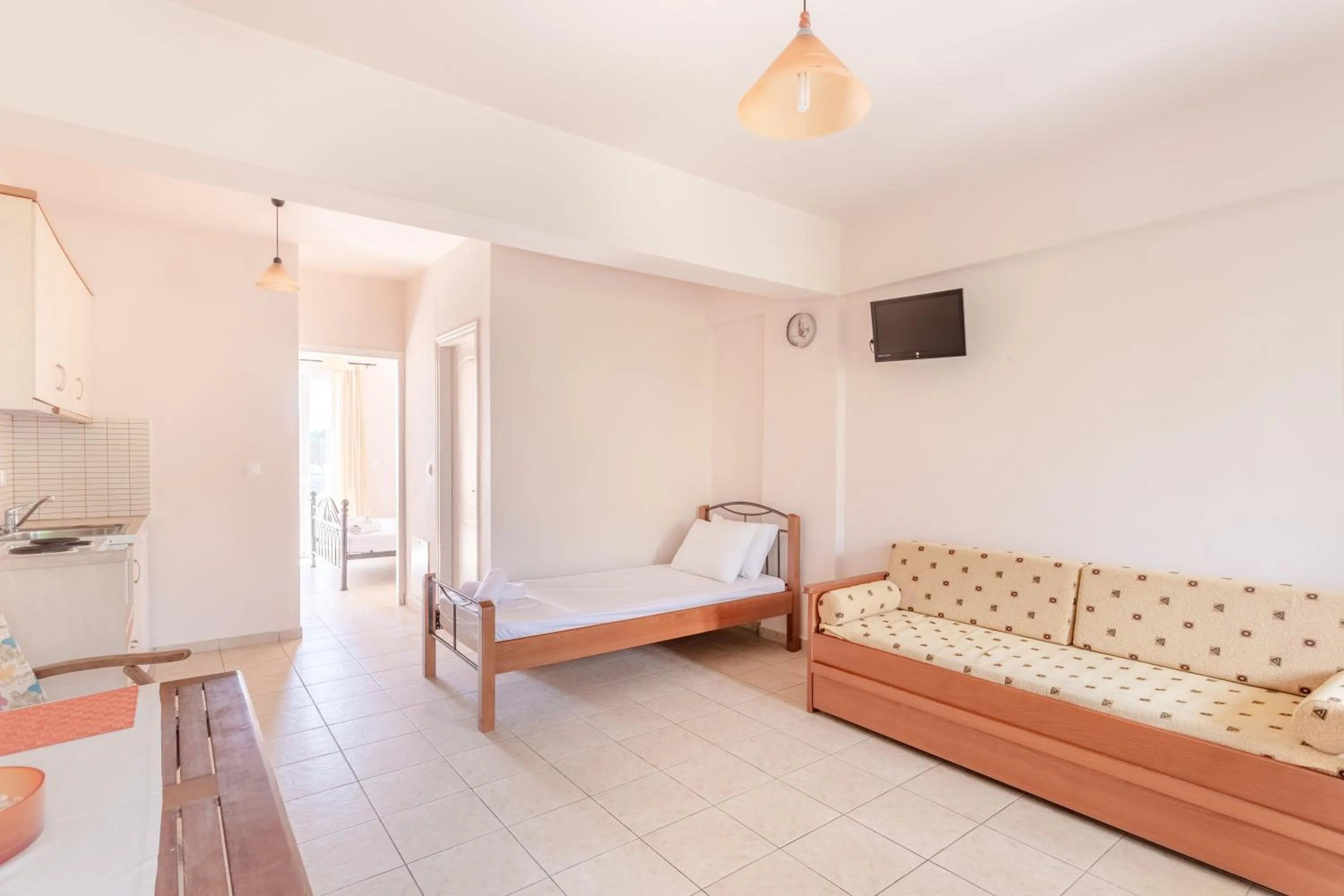 Bed in Hotel Aphrodite