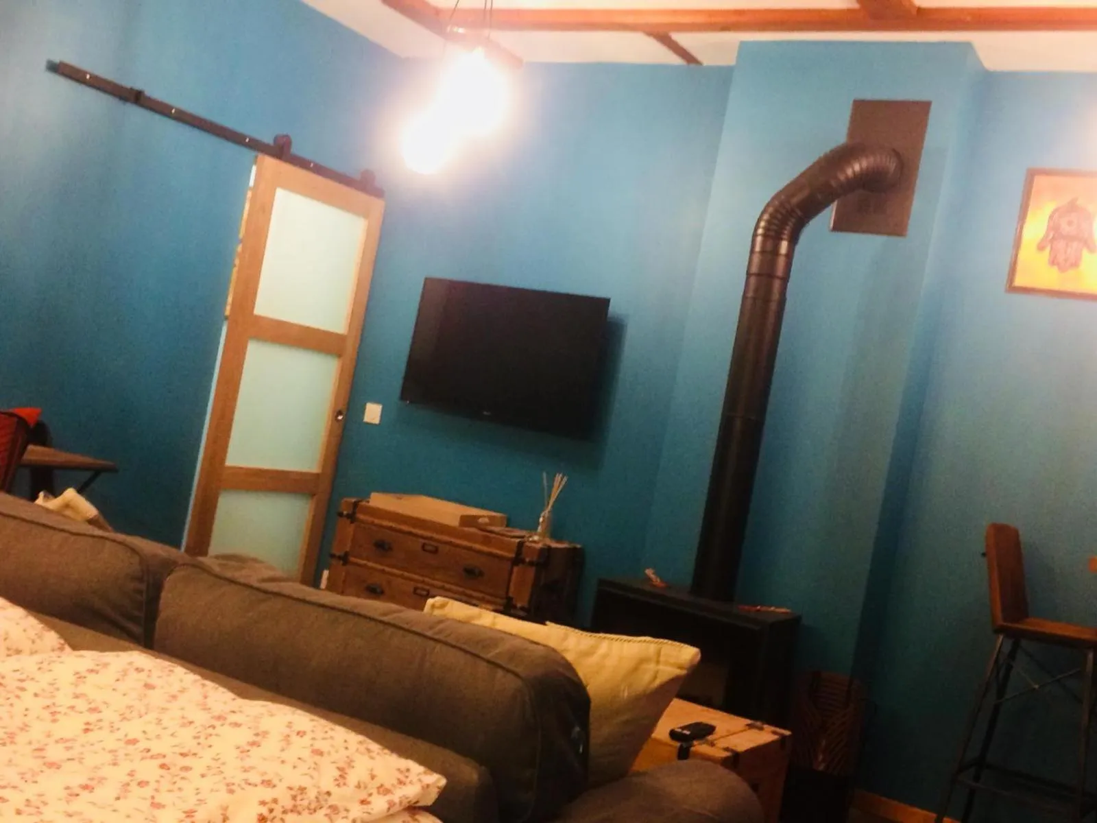 Living room, Bed in Moulin A