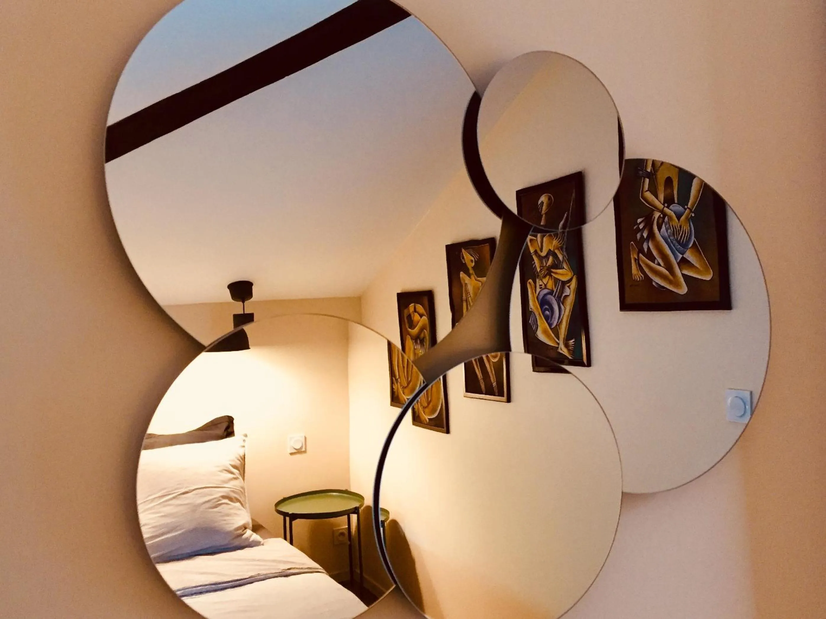 Bedroom, Bed in Moulin A