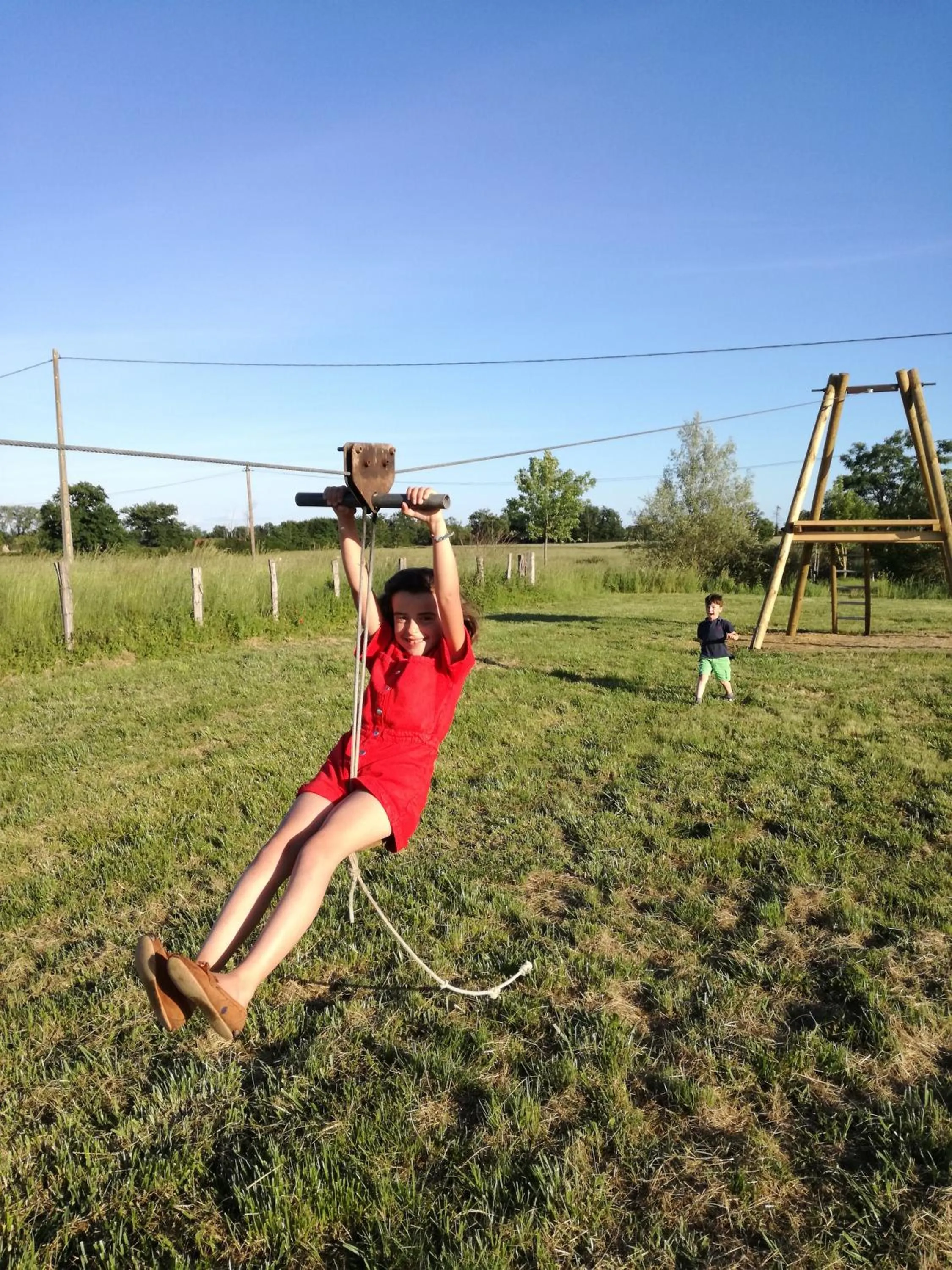 Natural landscape in La roulotte Champêtre des Grillots