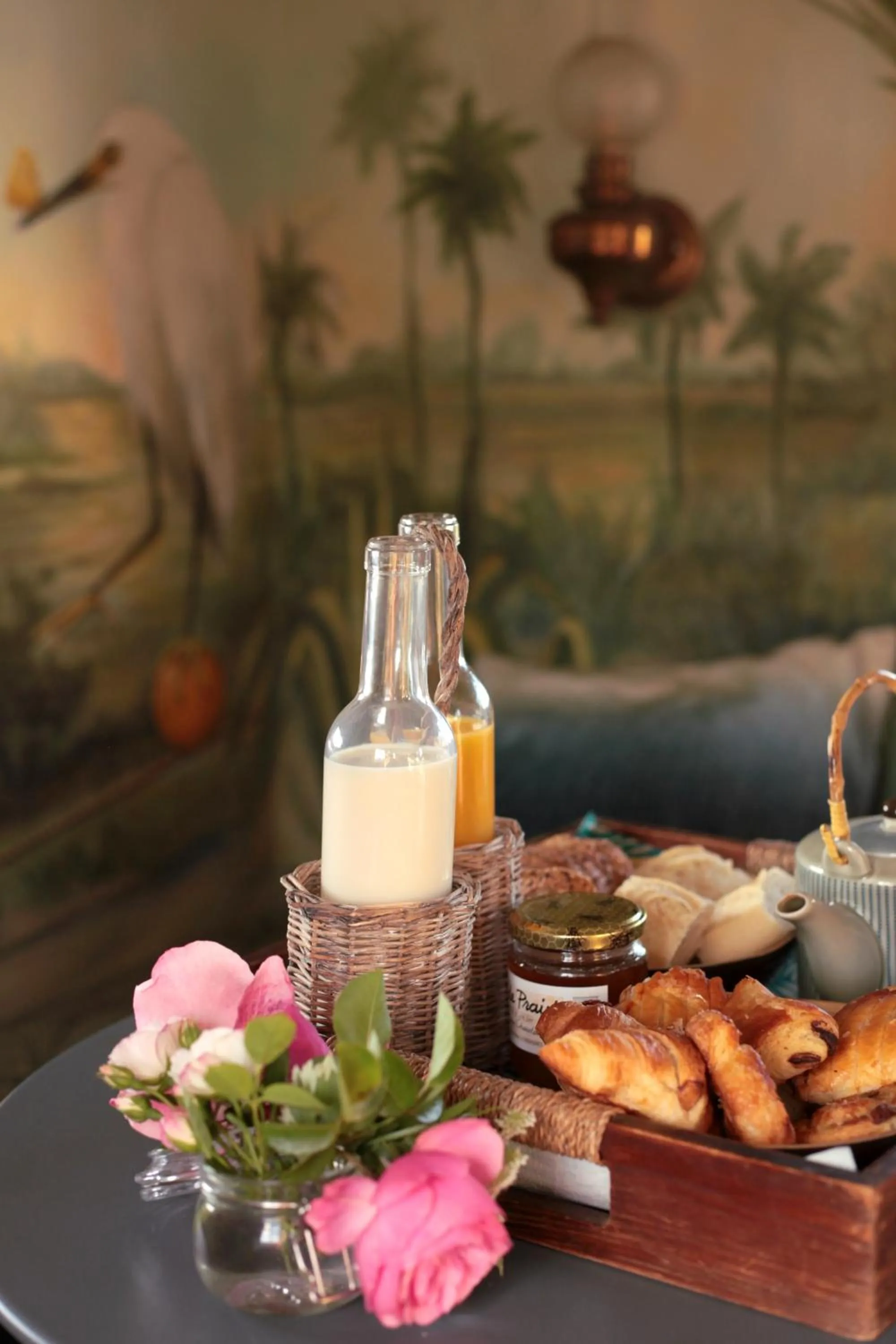 Food and drinks in La roulotte Champêtre des Grillots