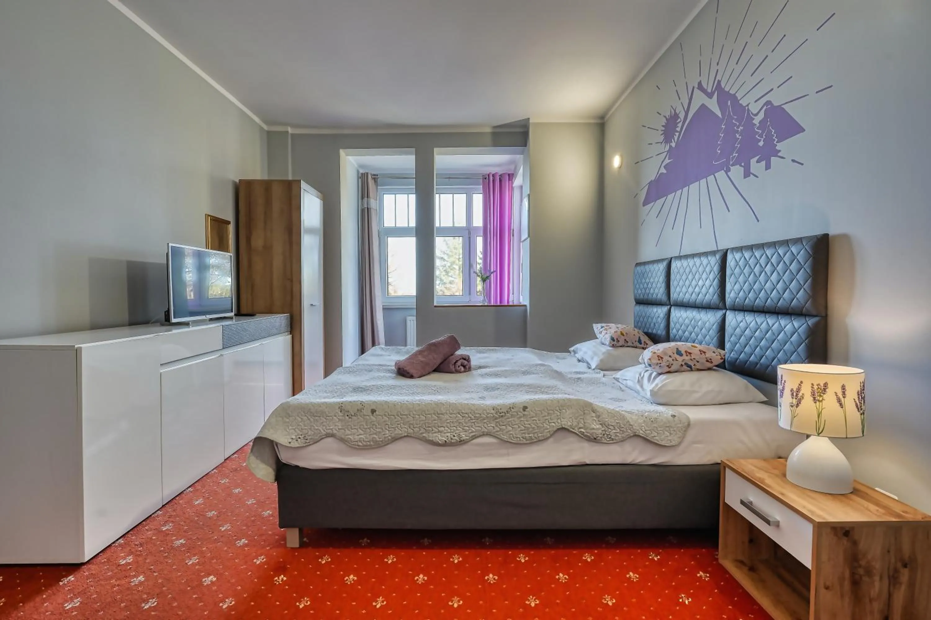 Bed in Lawendowy Dworek