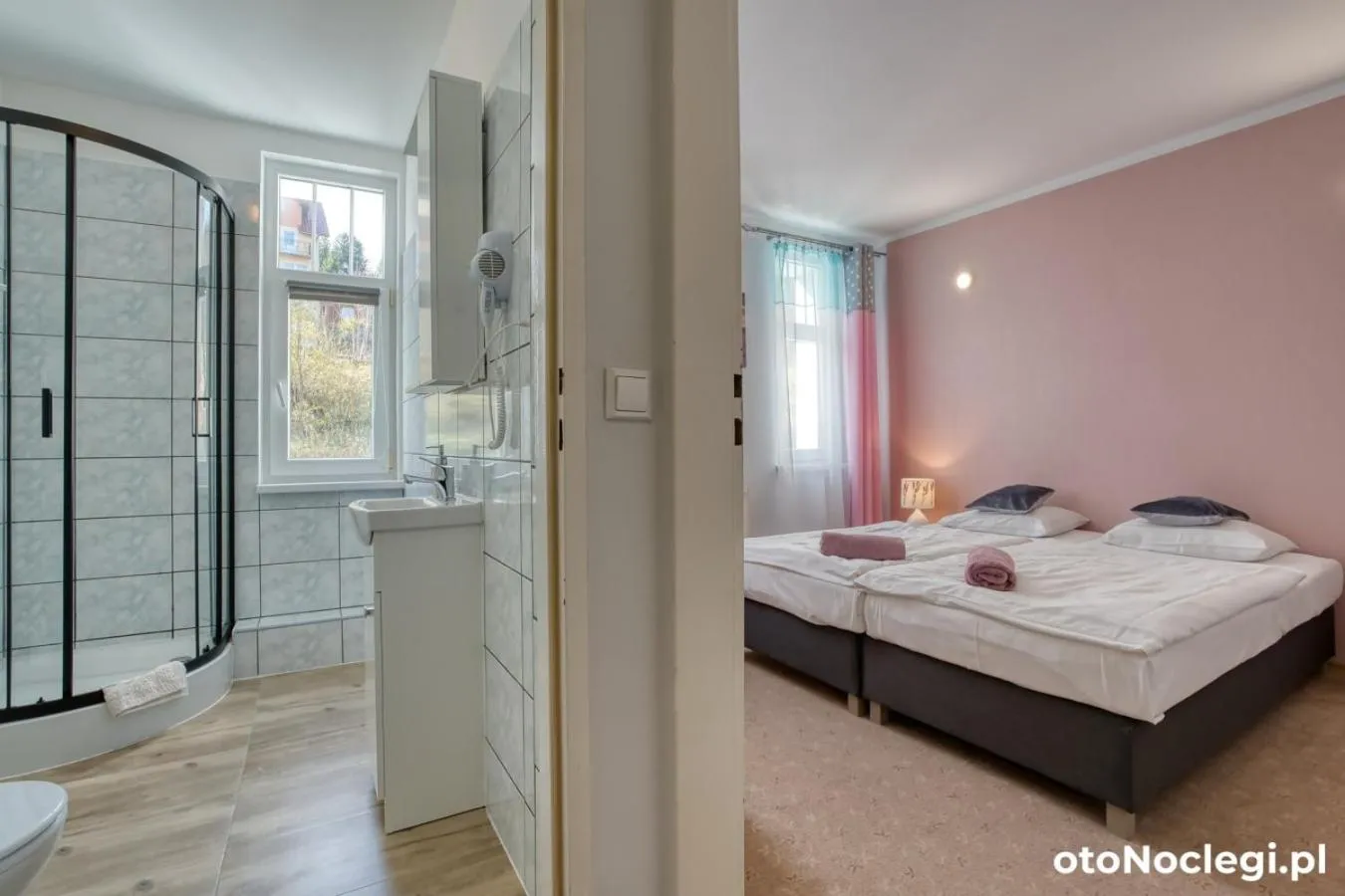 Bathroom, Bed in Lawendowy Dworek