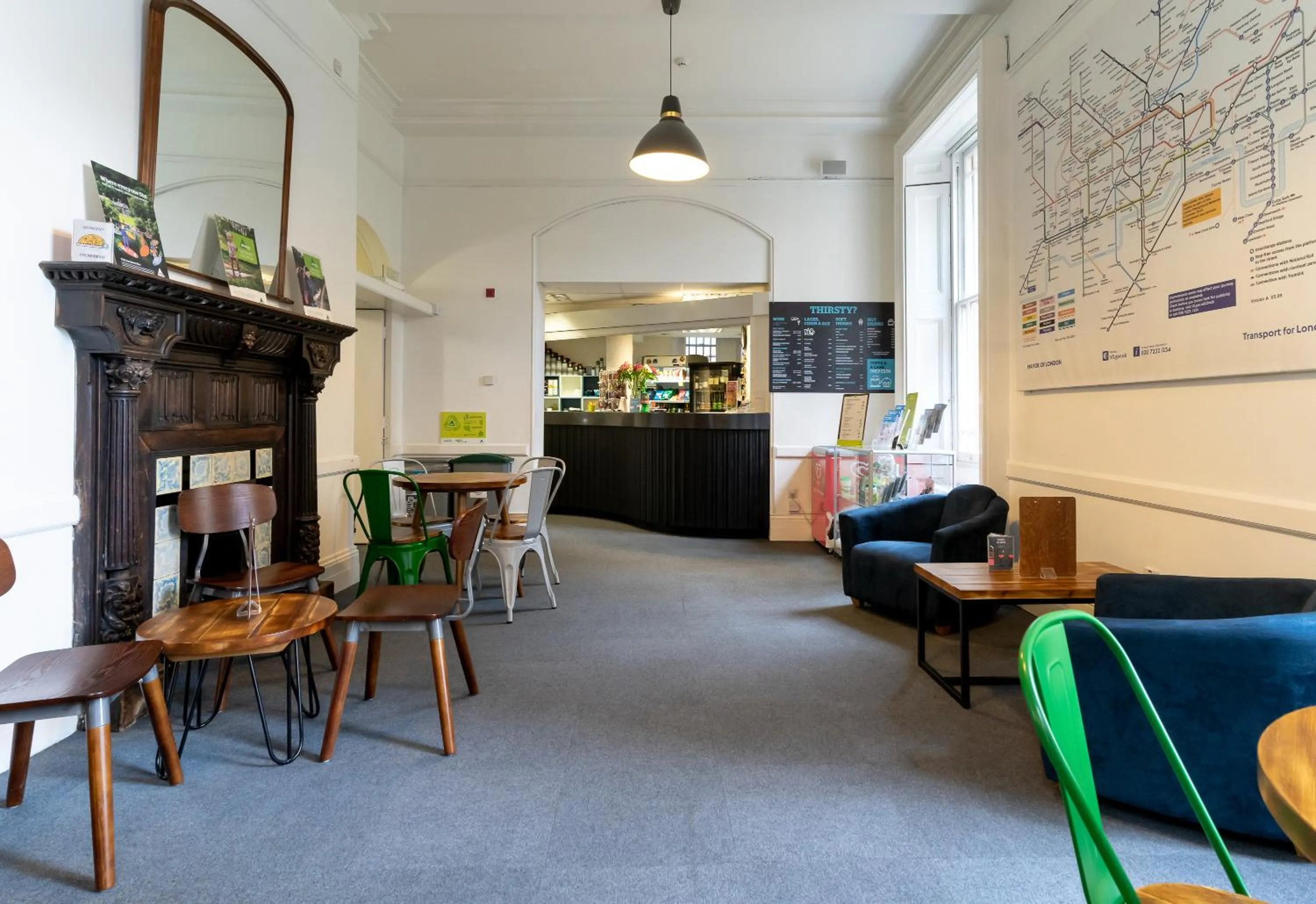 Seating area in YHA London St Paul's