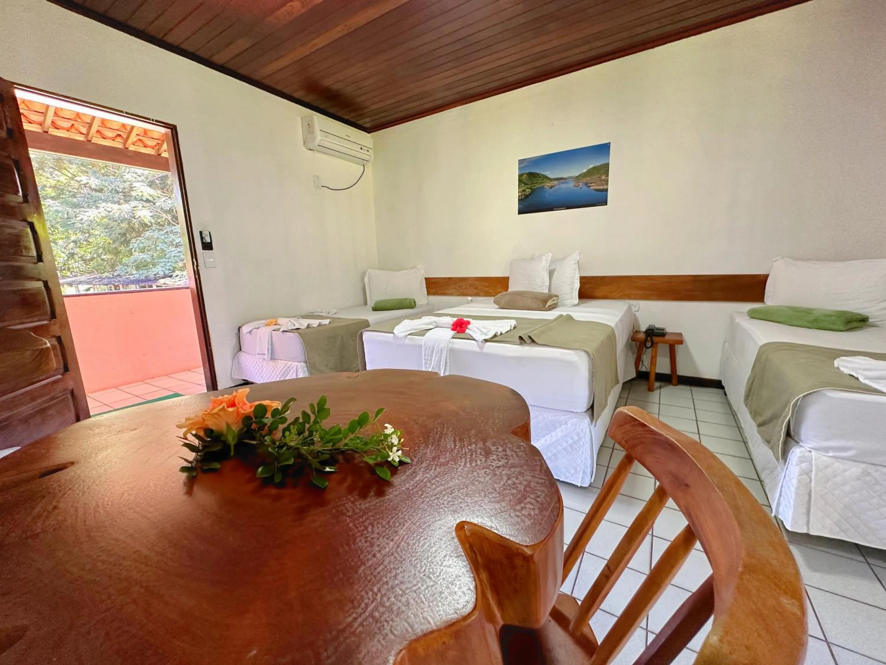 Area and facilities, Bed in Eco Pousada Paraíso dos Coqueirais