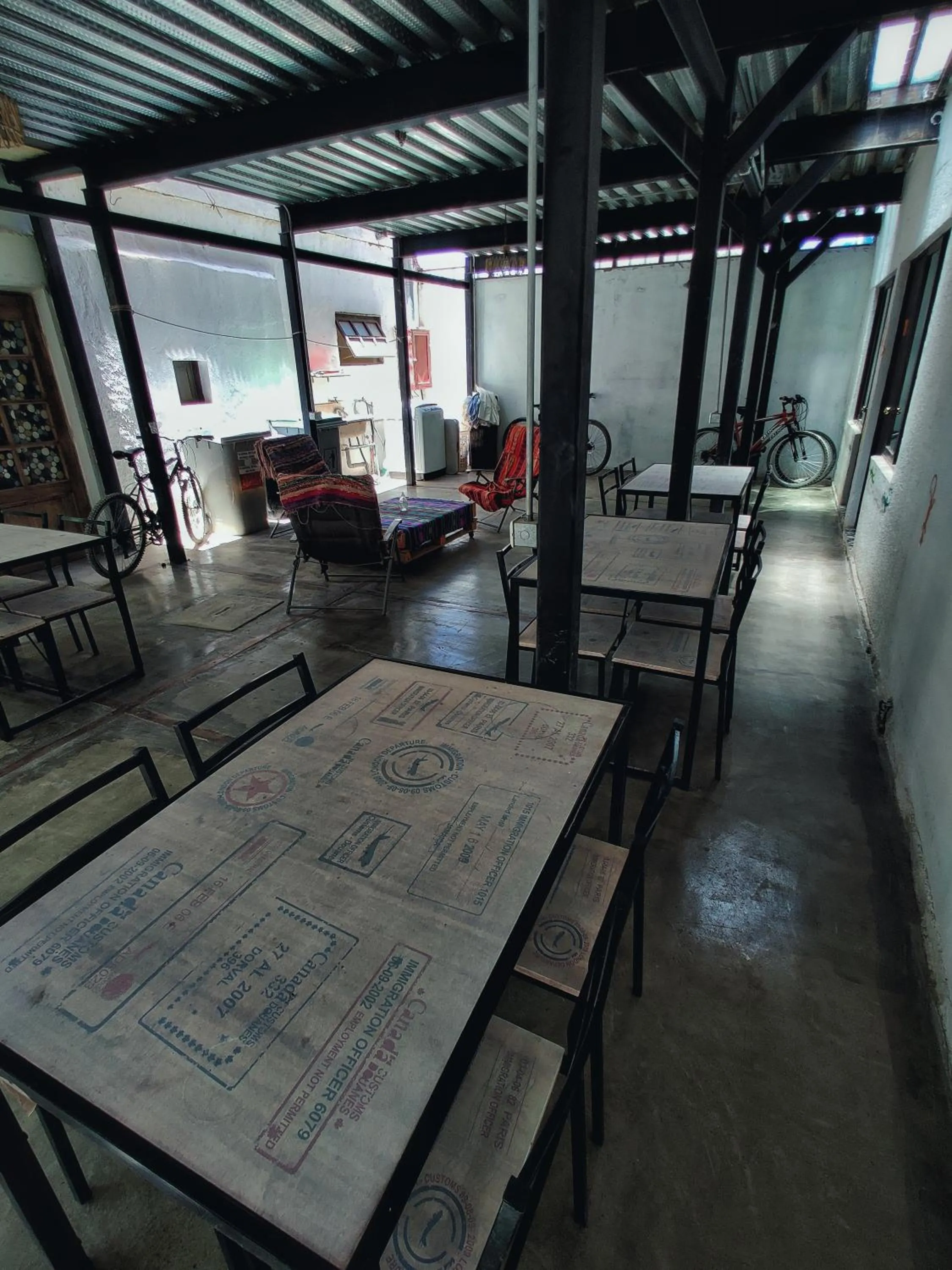 Patio in Rey Lagarto Hostel