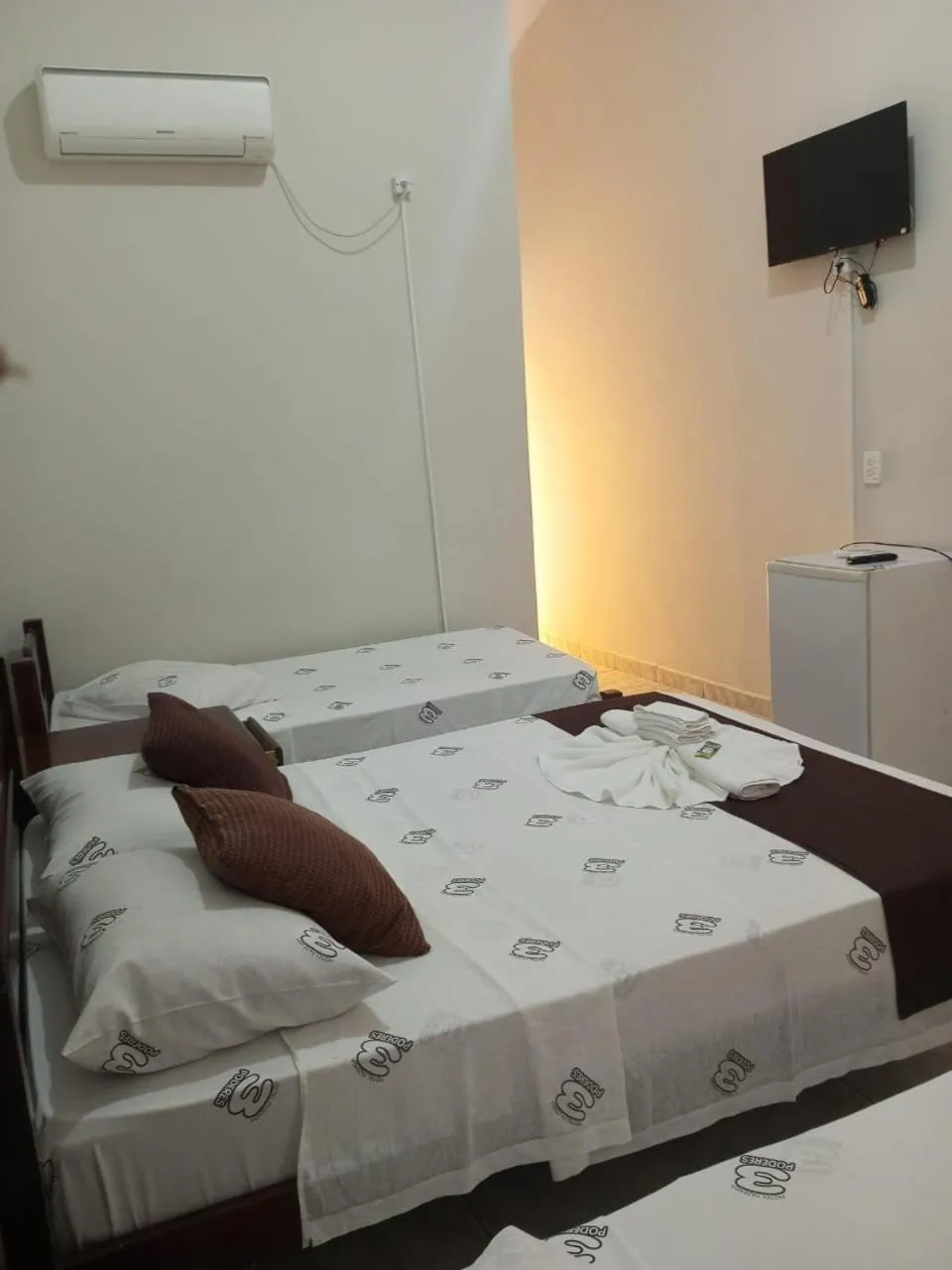 Bed in Hotel Águas Vivas