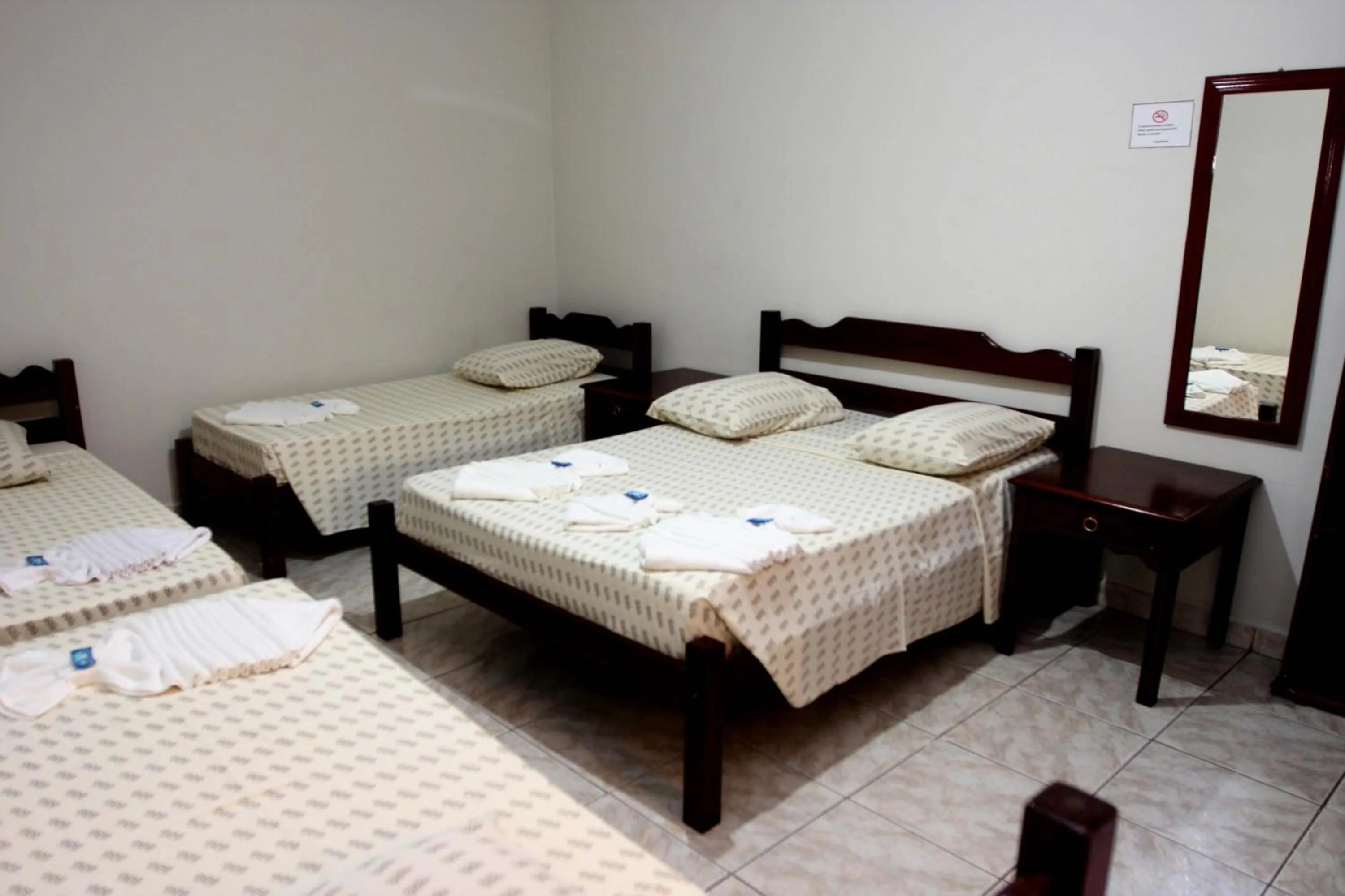 Bed in Hotel Águas Vivas