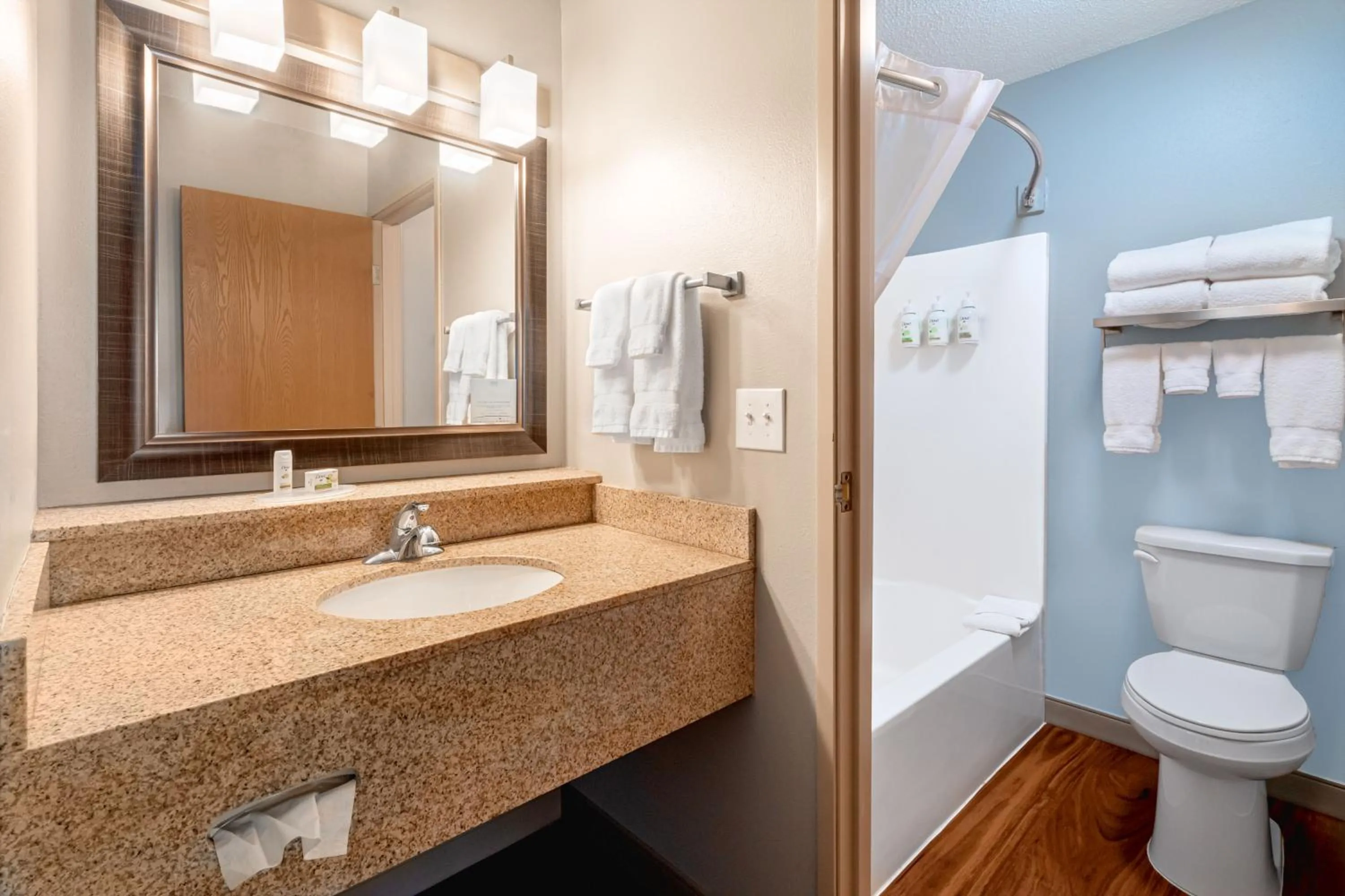 Bathroom in AmericInn by Wyndham Valley City Conference Center