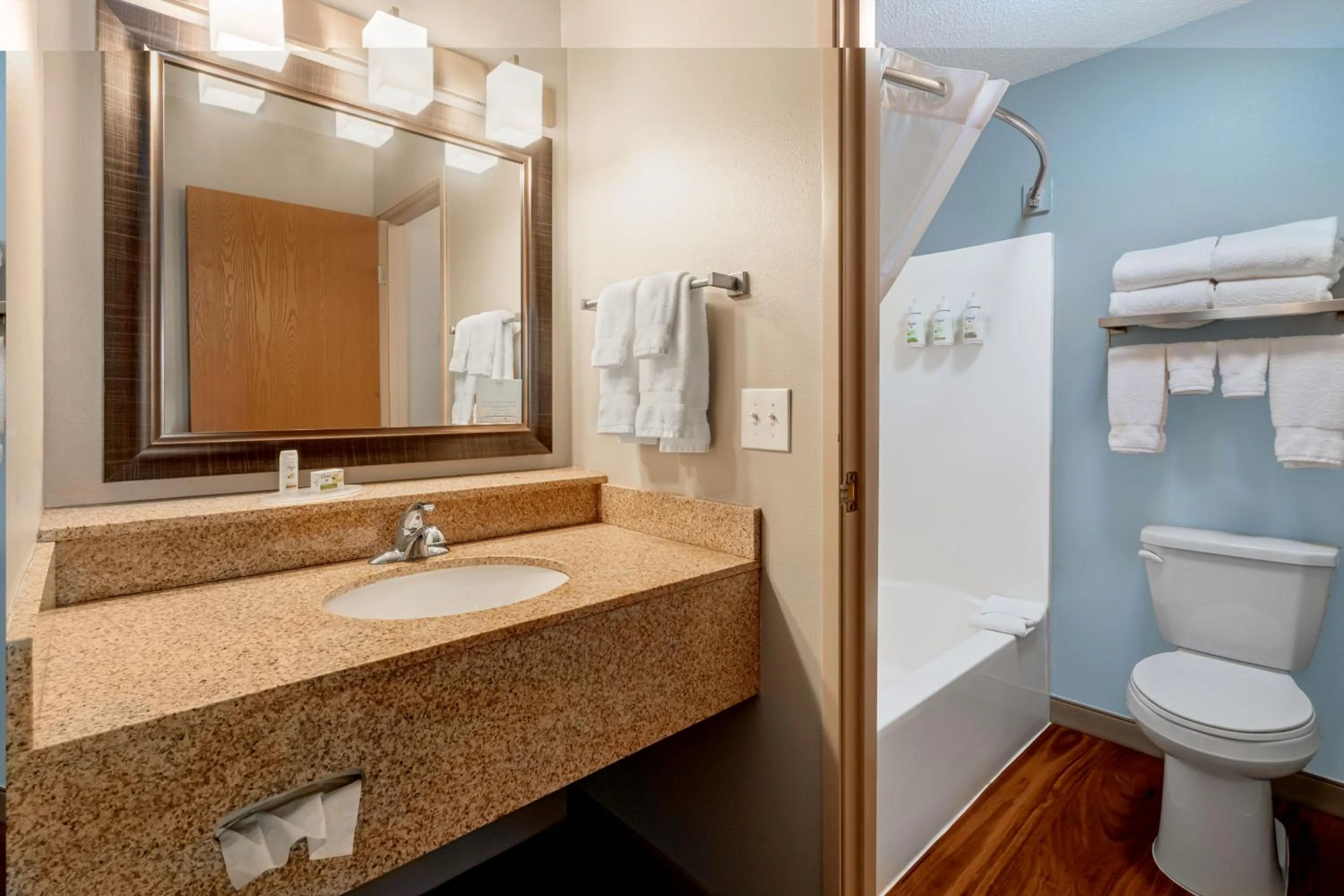 Bathroom in AmericInn by Wyndham Valley City Conference Center