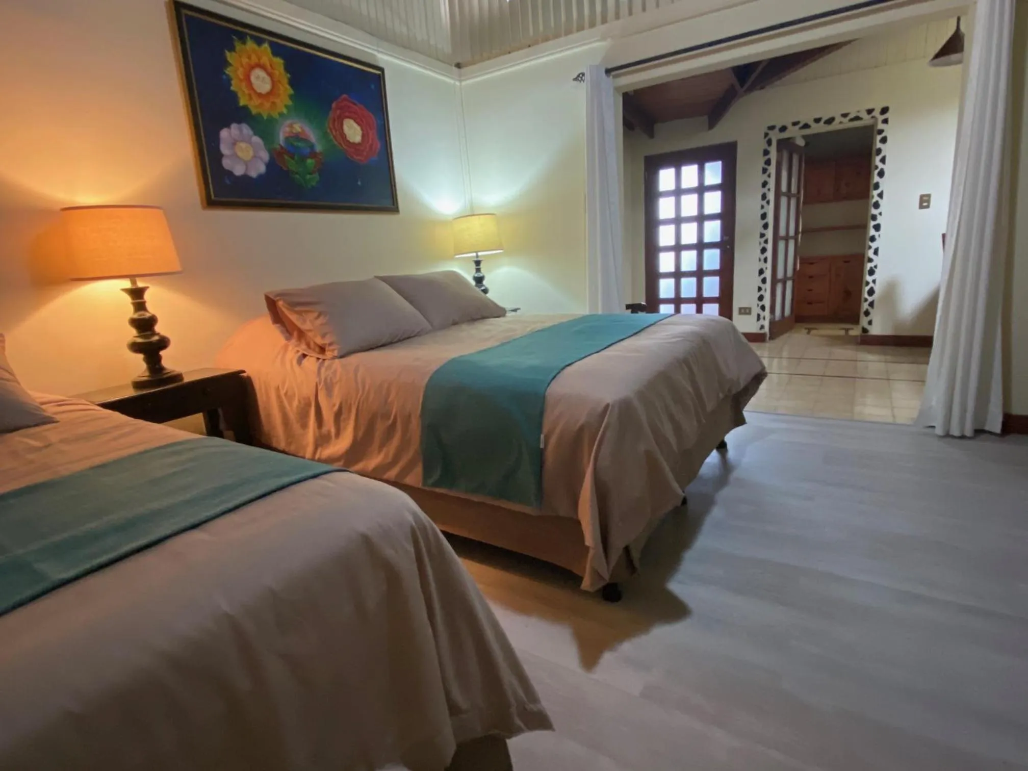 Bed in Tierra Magica B&B and Art Studio