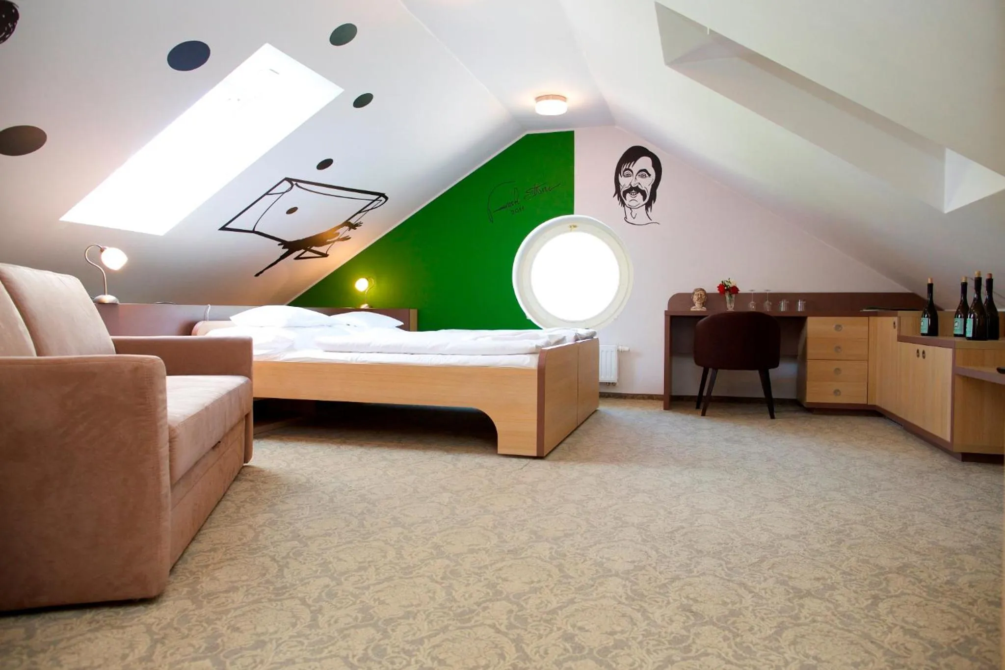 Bed in Hotel Zámek Berchtold