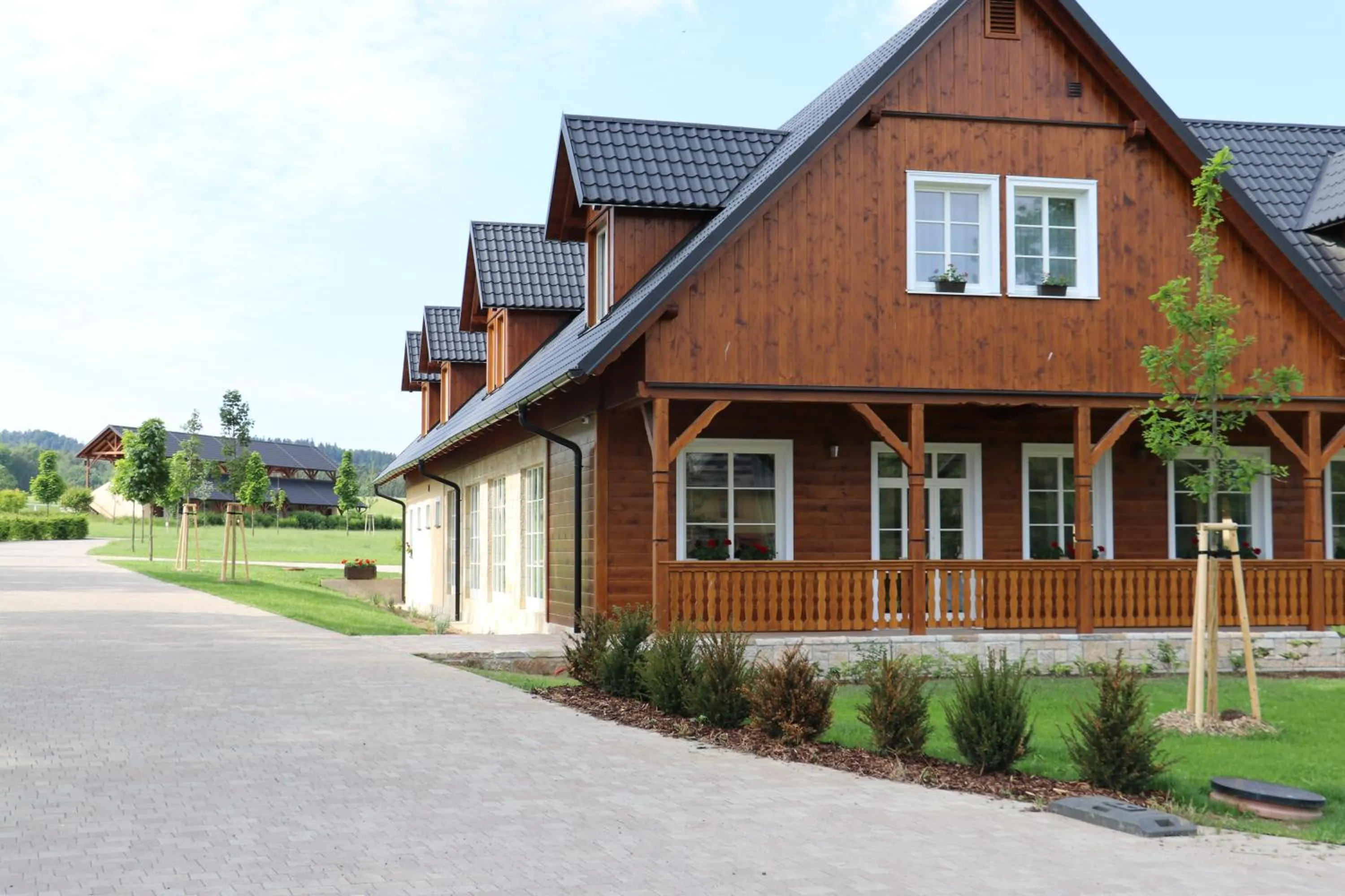 Property building in Apartmán-Hotel Jítravský Dvorec