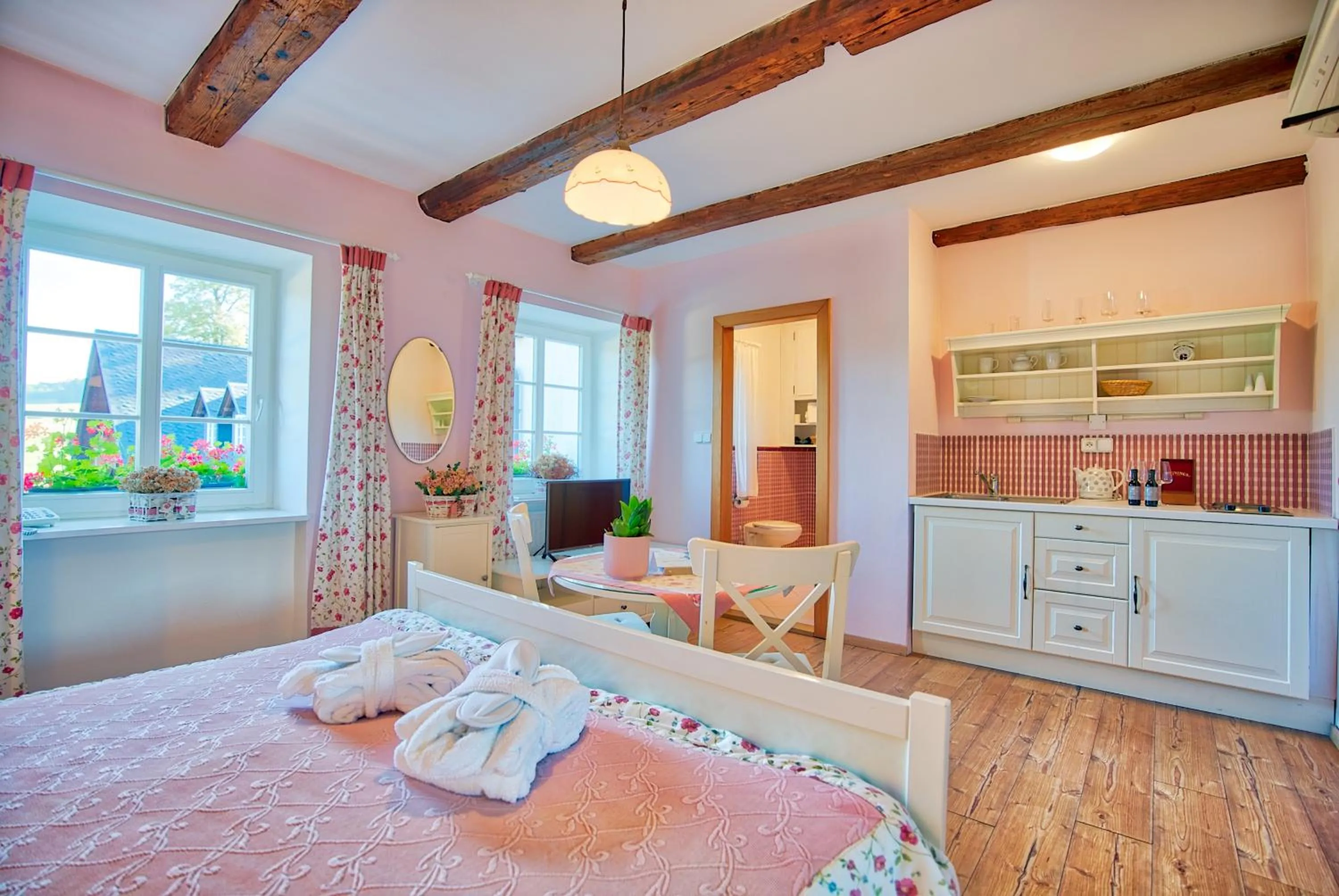 Bed in Apartmán-Hotel Jítravský Dvorec