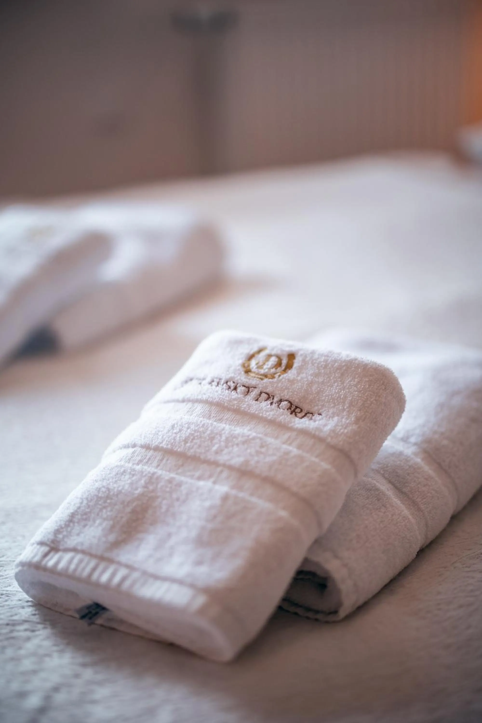 towels, Bed in Apartmán-Hotel Jítravský Dvorec