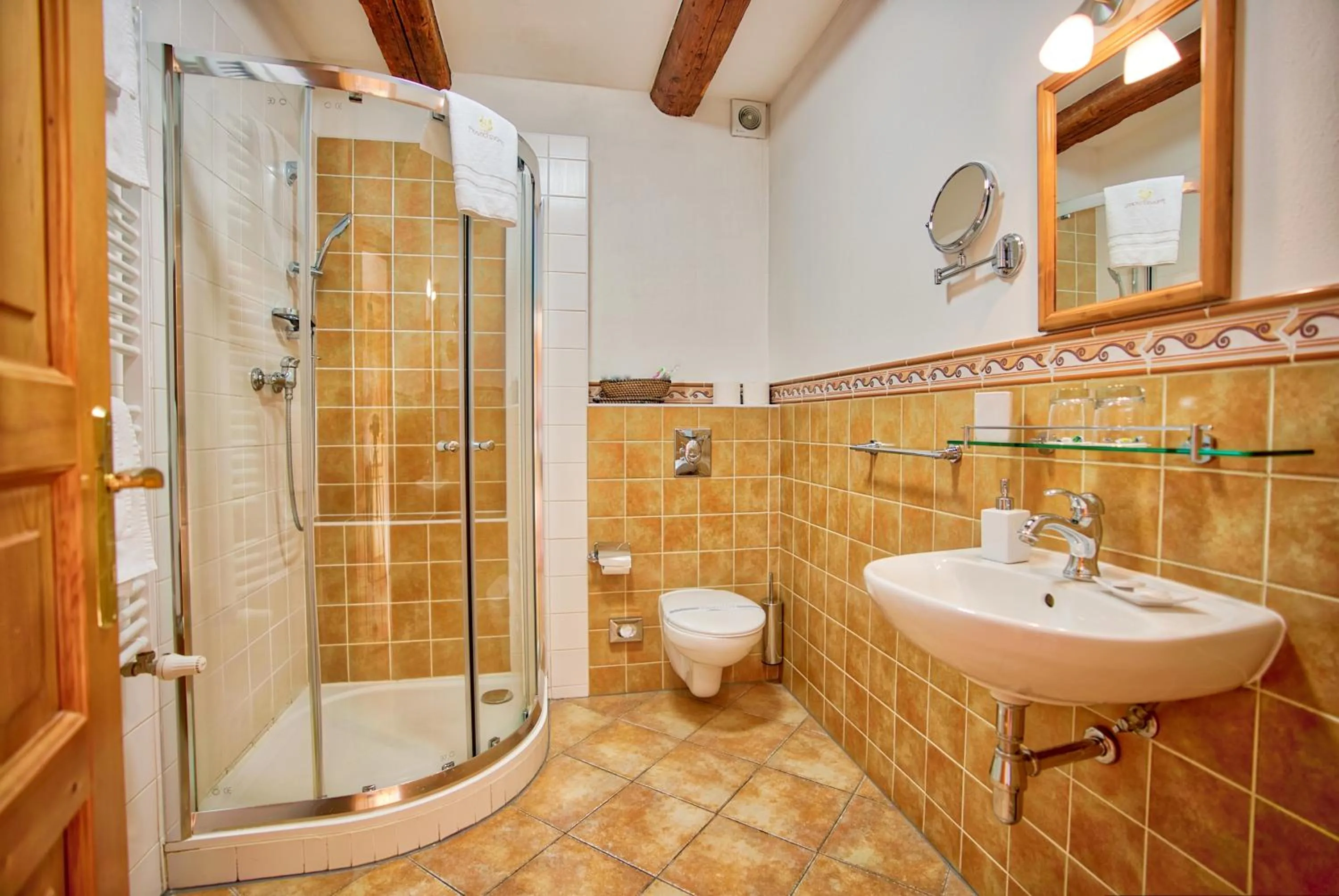 Shower in Apartmán-Hotel Jítravský Dvorec