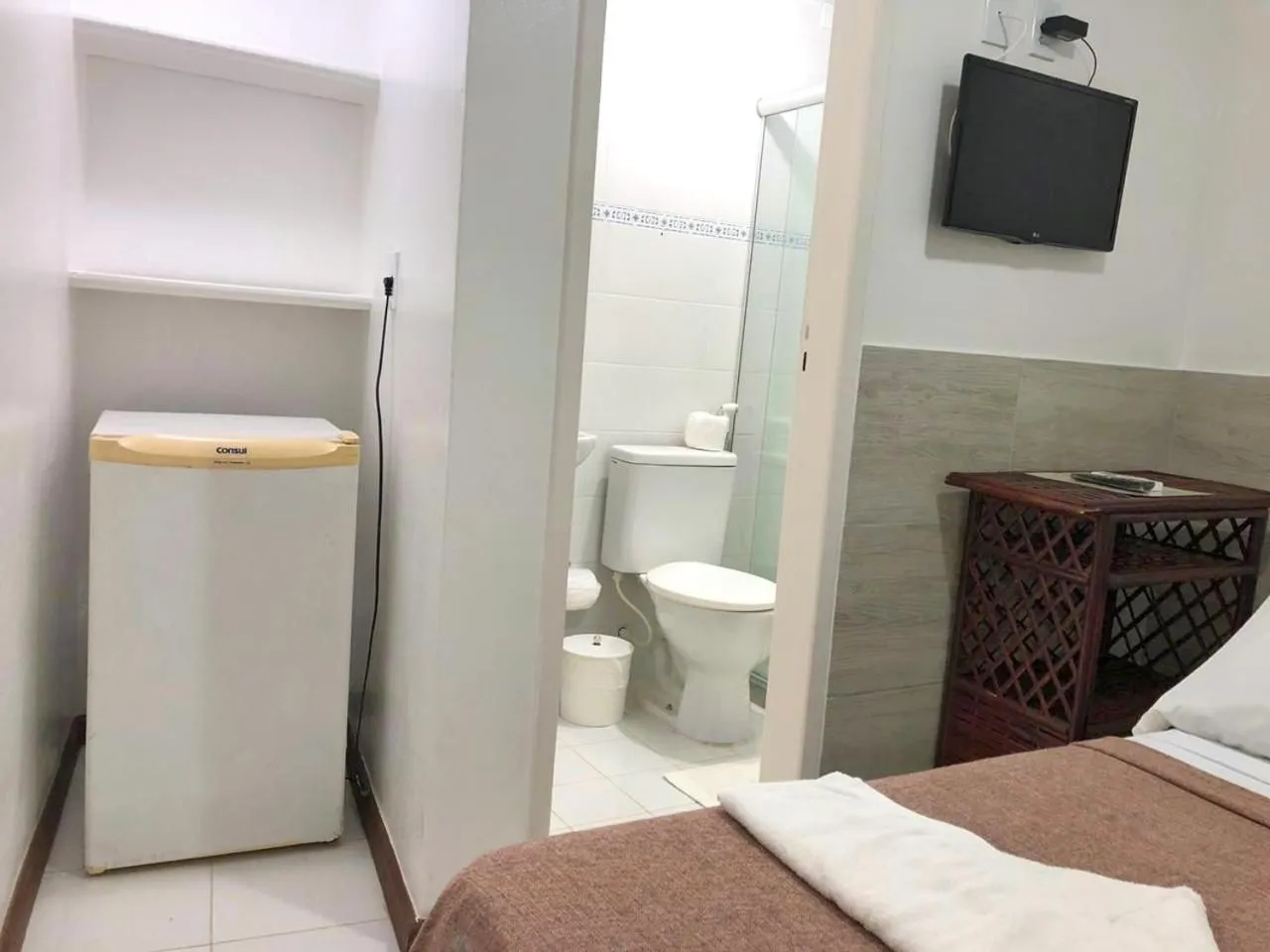 Bedroom, Bed in Pousada Aconchego