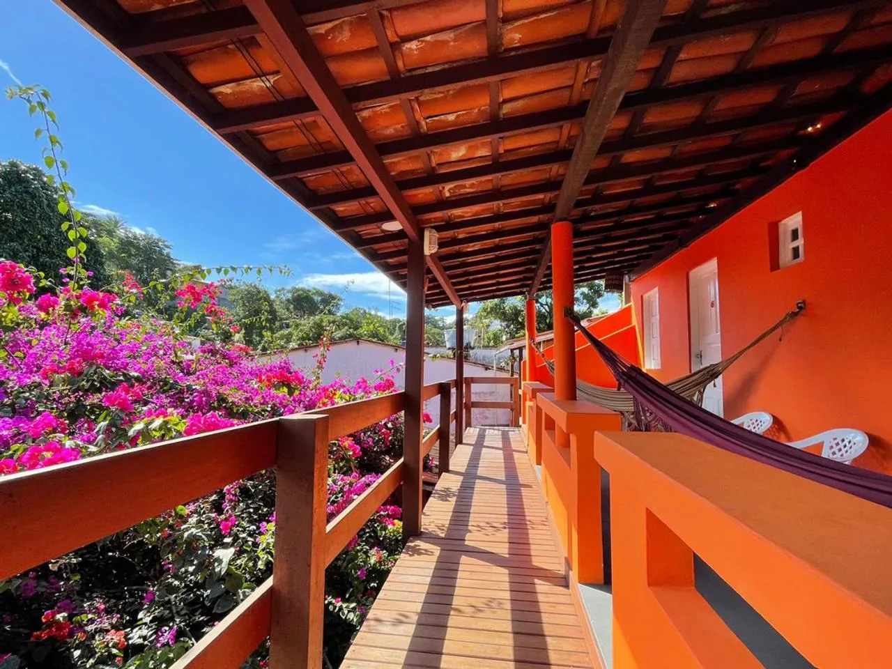 Balcony/Terrace in Pousada Aconchego
