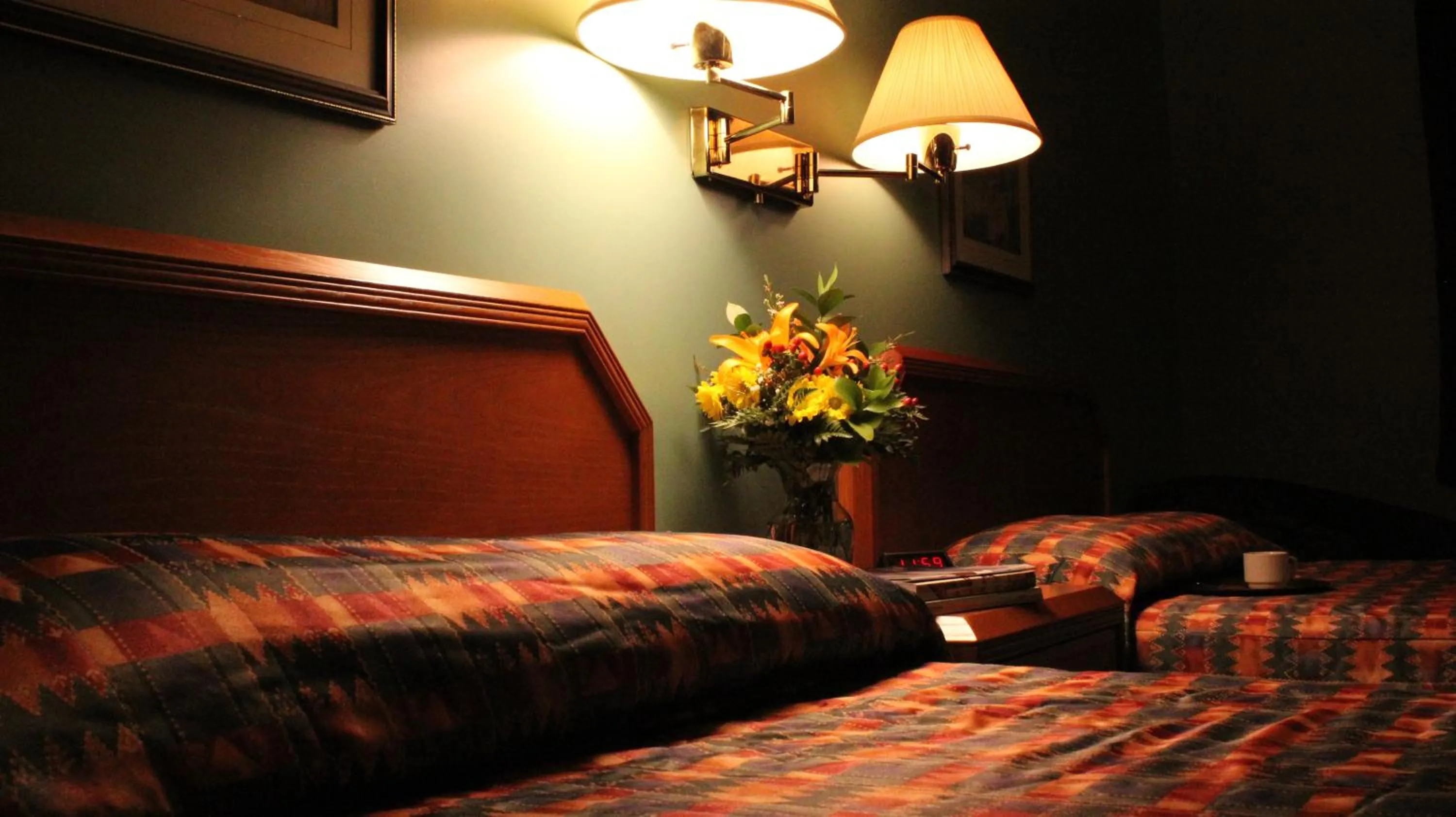 Bed in Hôtel Val-des-Sources