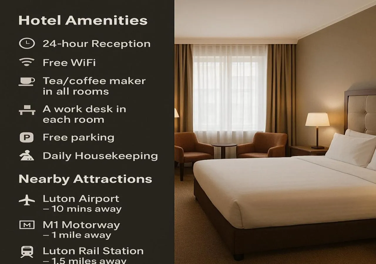 Bedroom, Bed in OYO The Luton Hotel