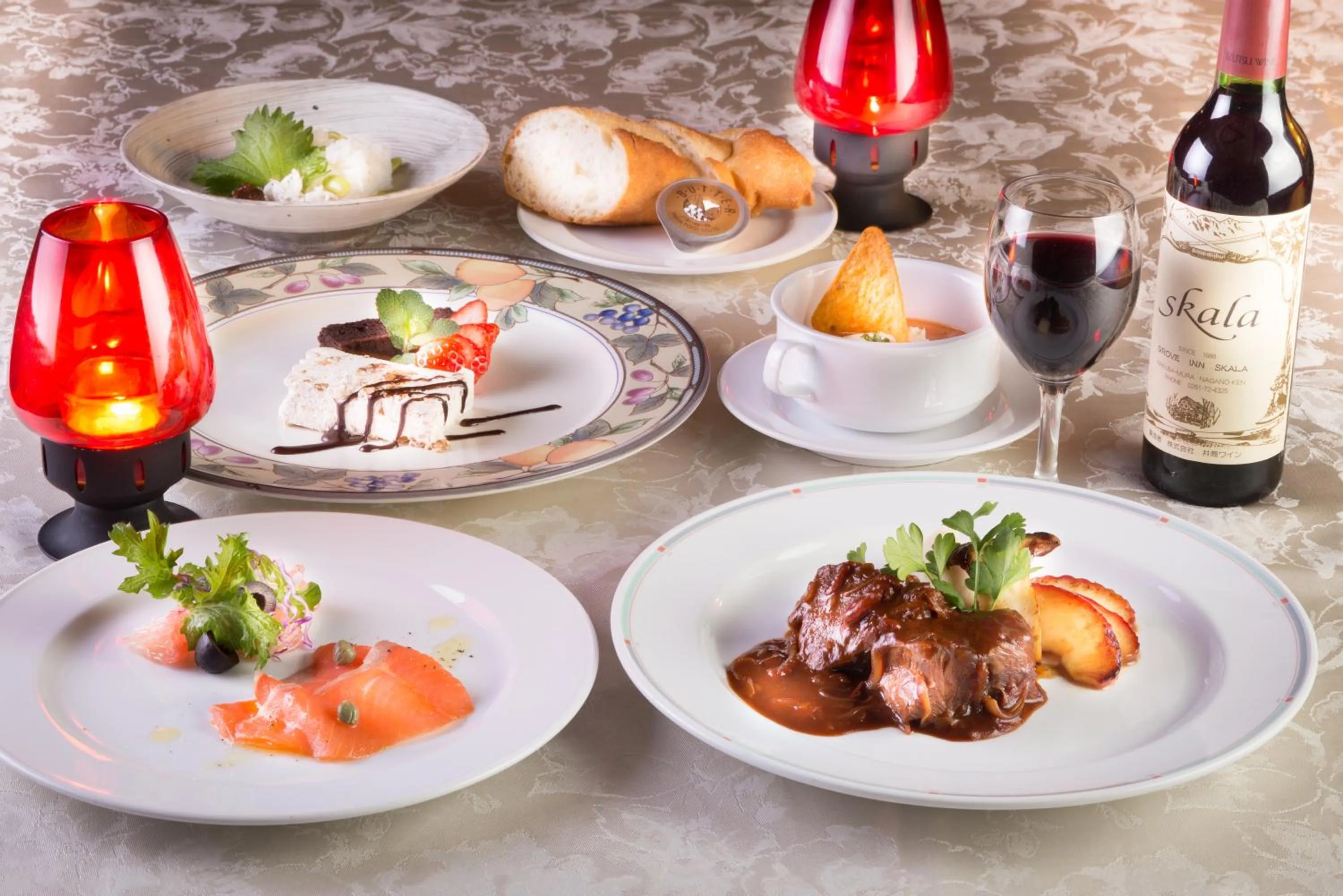 Dinner in Hakuba Skala Inn