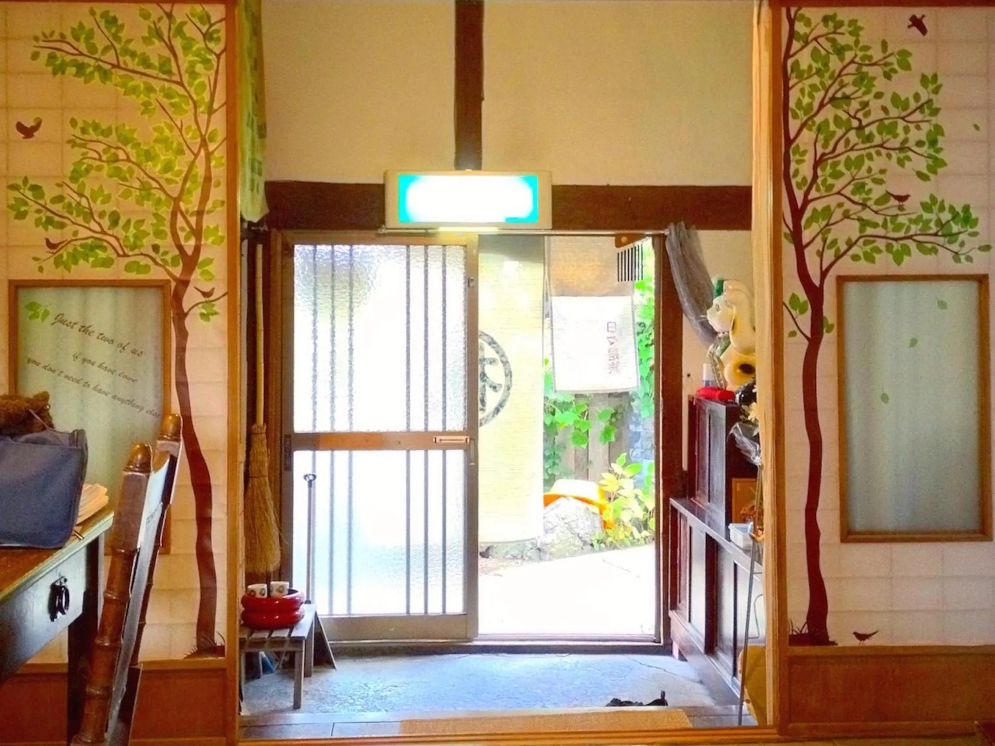 Lobby or reception in The Otaornai Backpacker's Hostel Morinoki