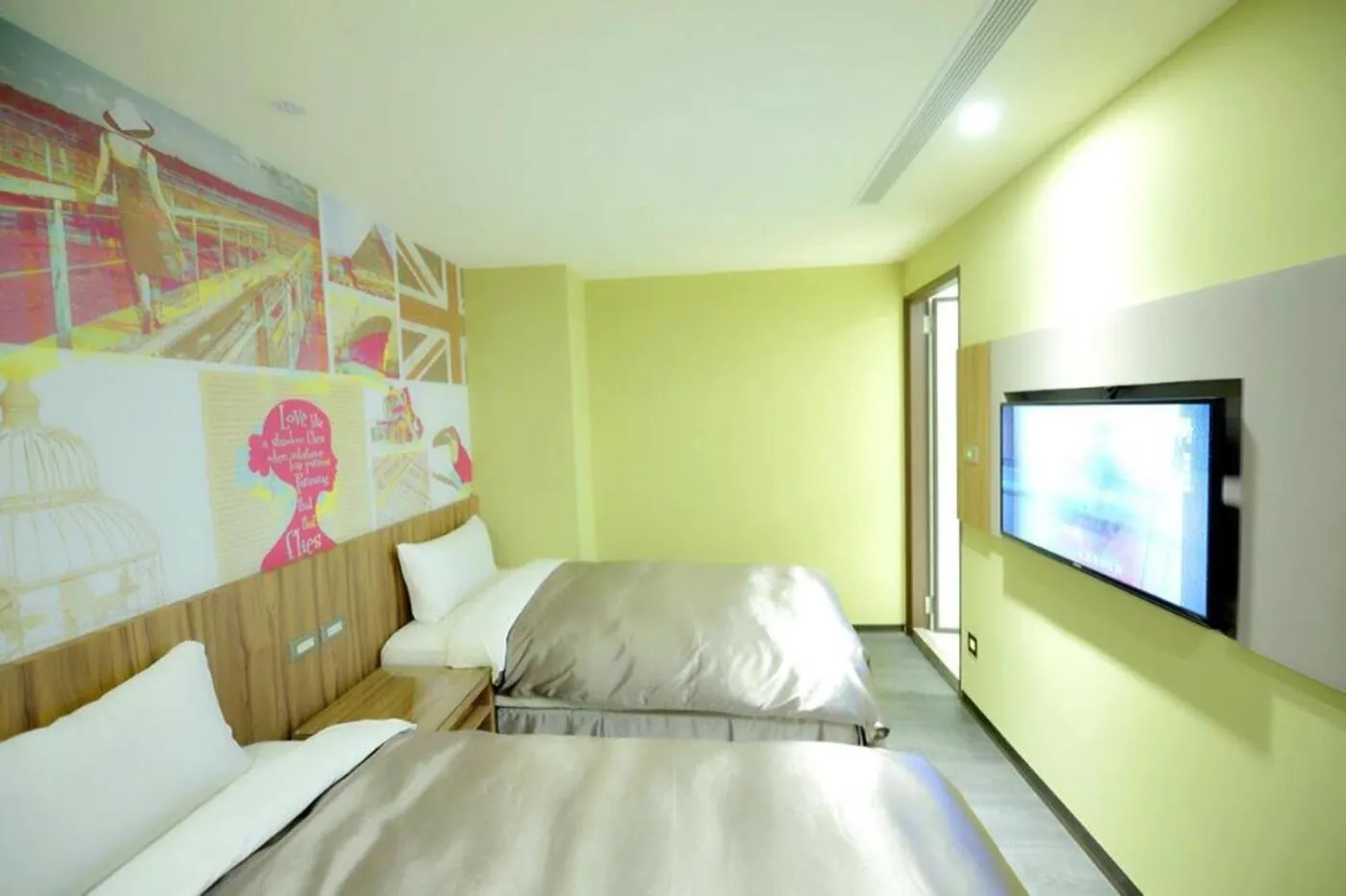 Bed in 西門大飯店 Ximen Hotel
