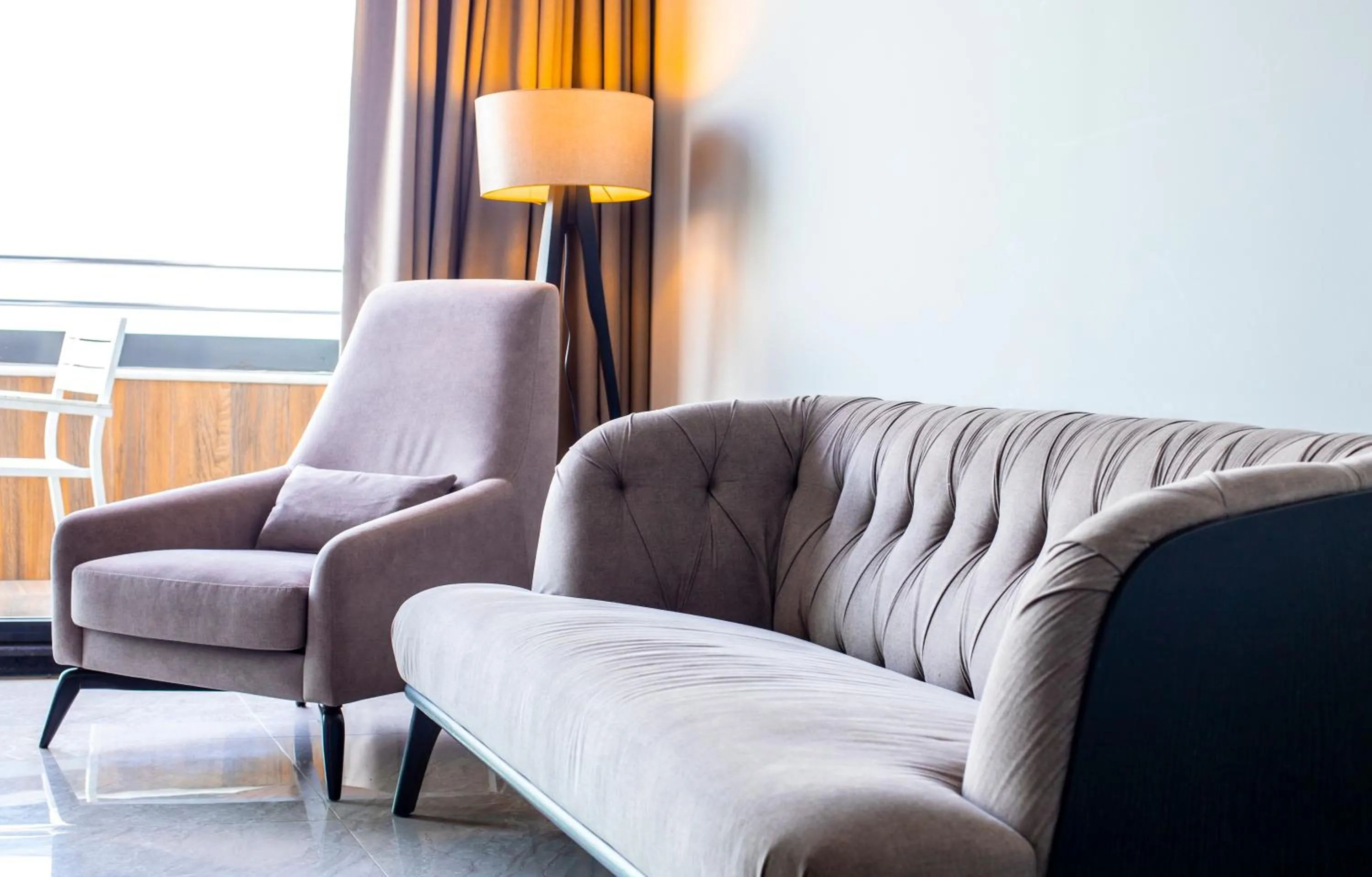 Seating area in Venn Boutique Hotel