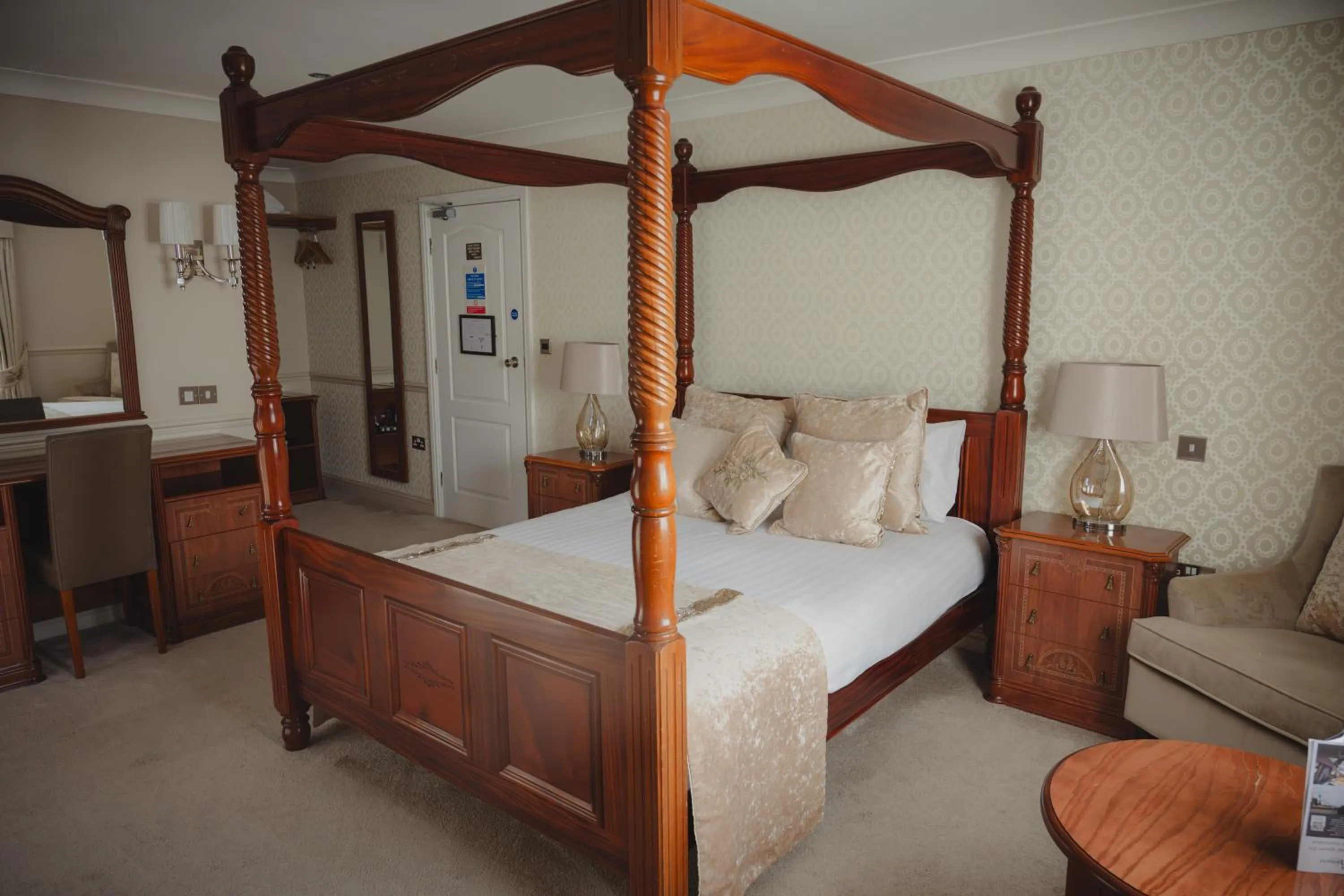 Bed in The Ashbourne Hotel