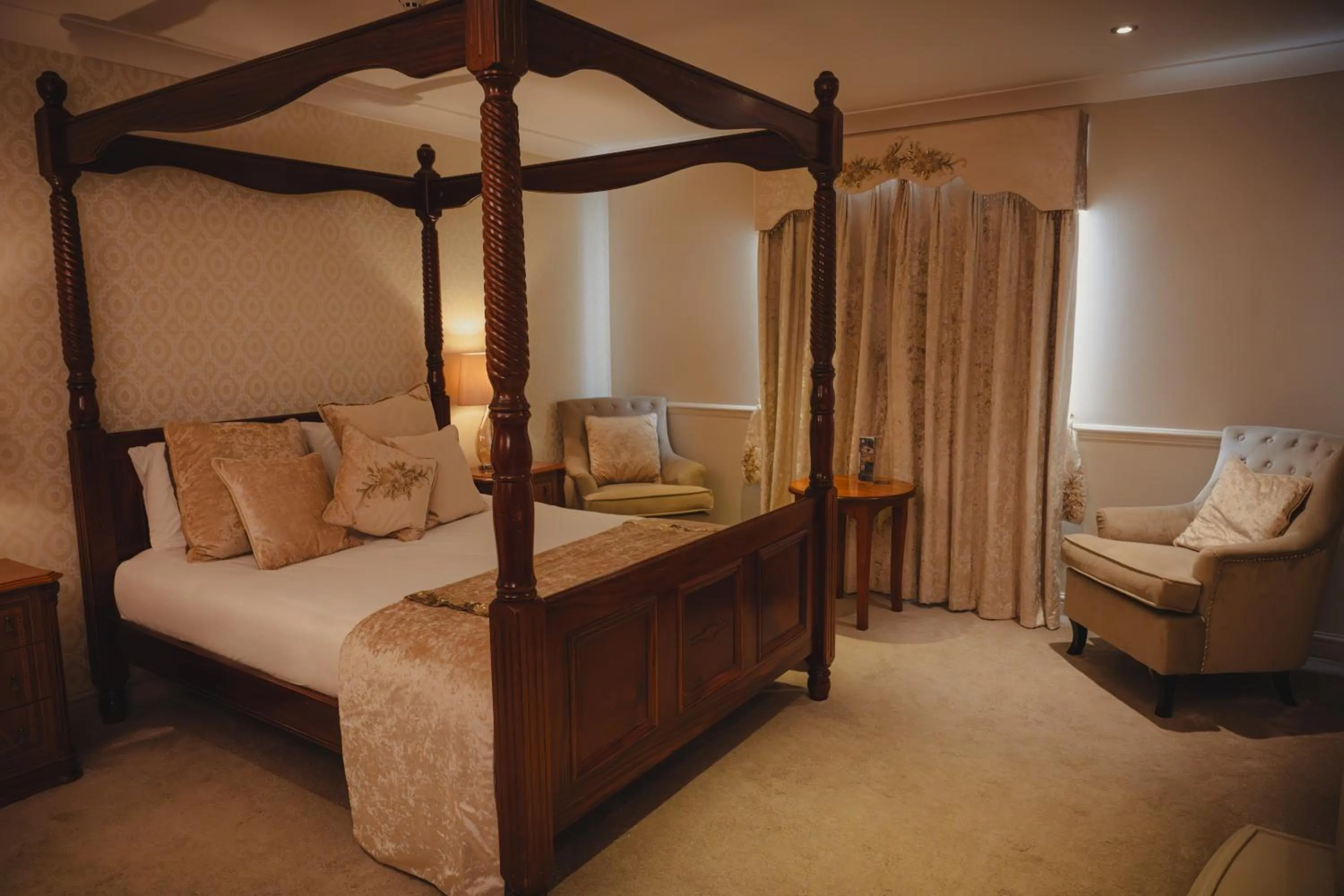 Bed in The Ashbourne Hotel
