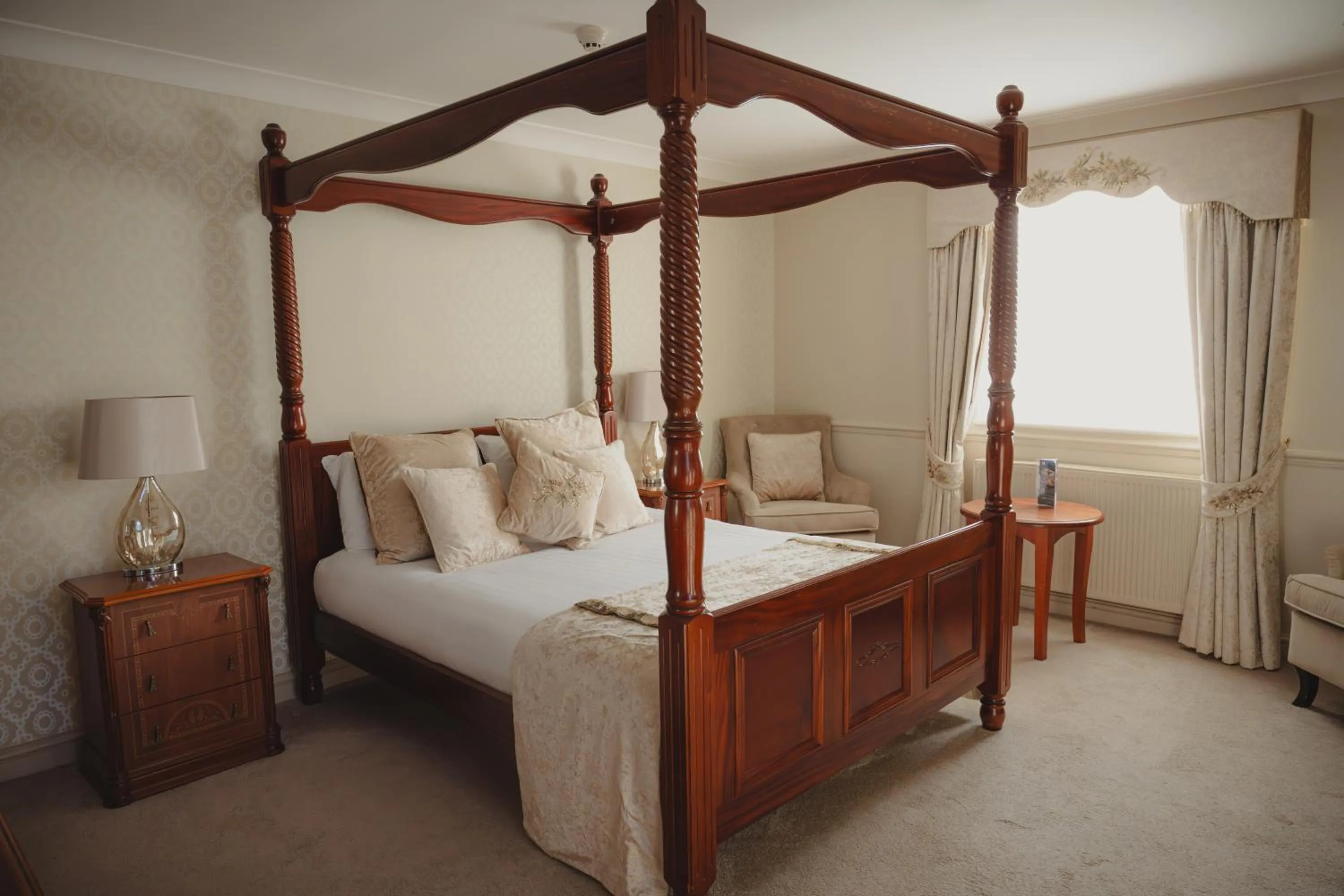 Bed in The Ashbourne Hotel