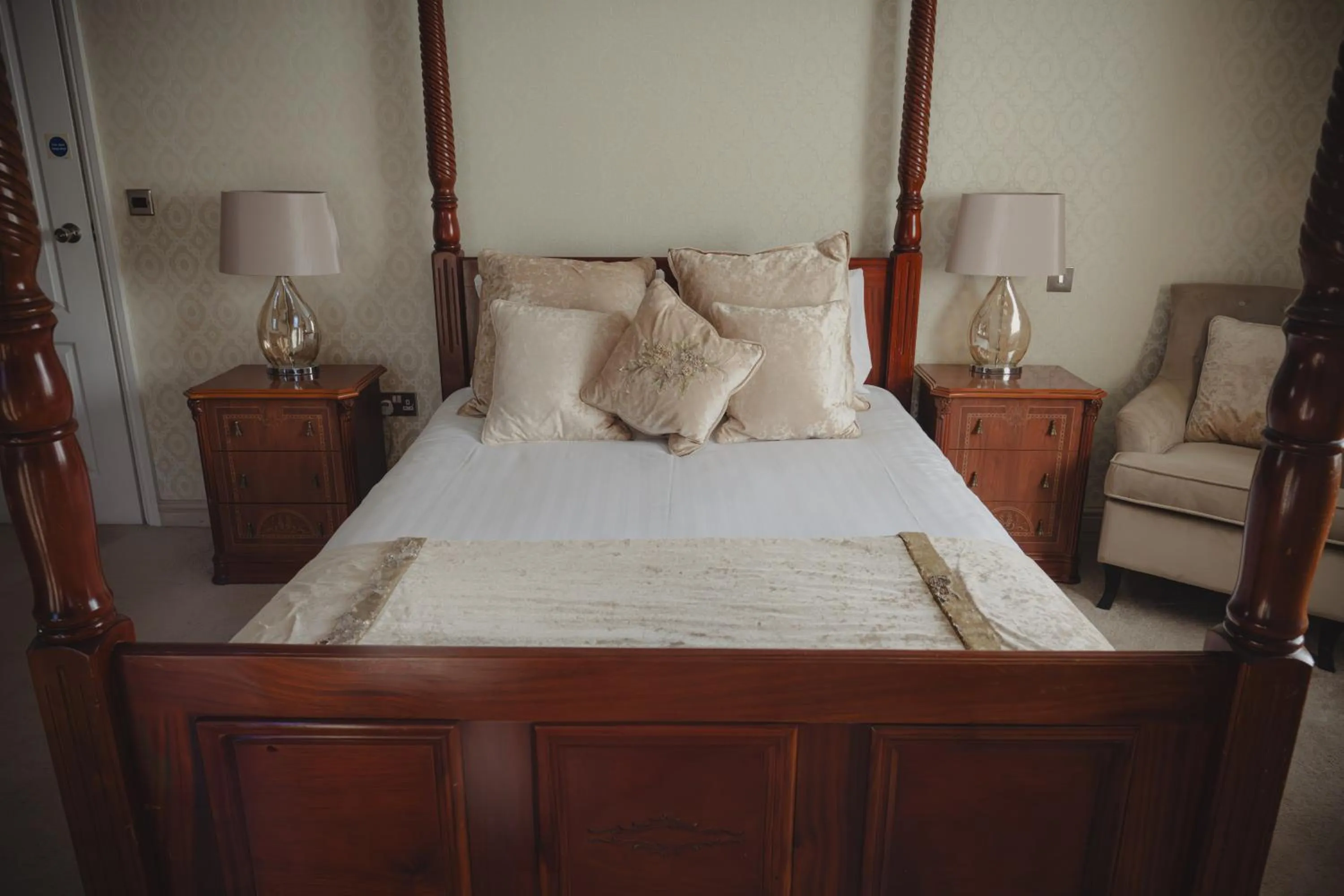 Bed in The Ashbourne Hotel