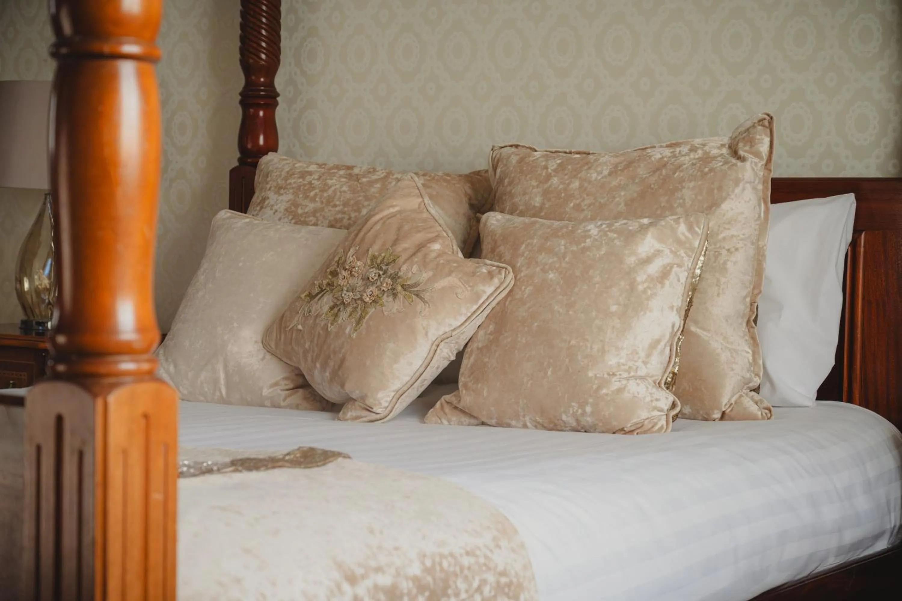 Bed in The Ashbourne Hotel