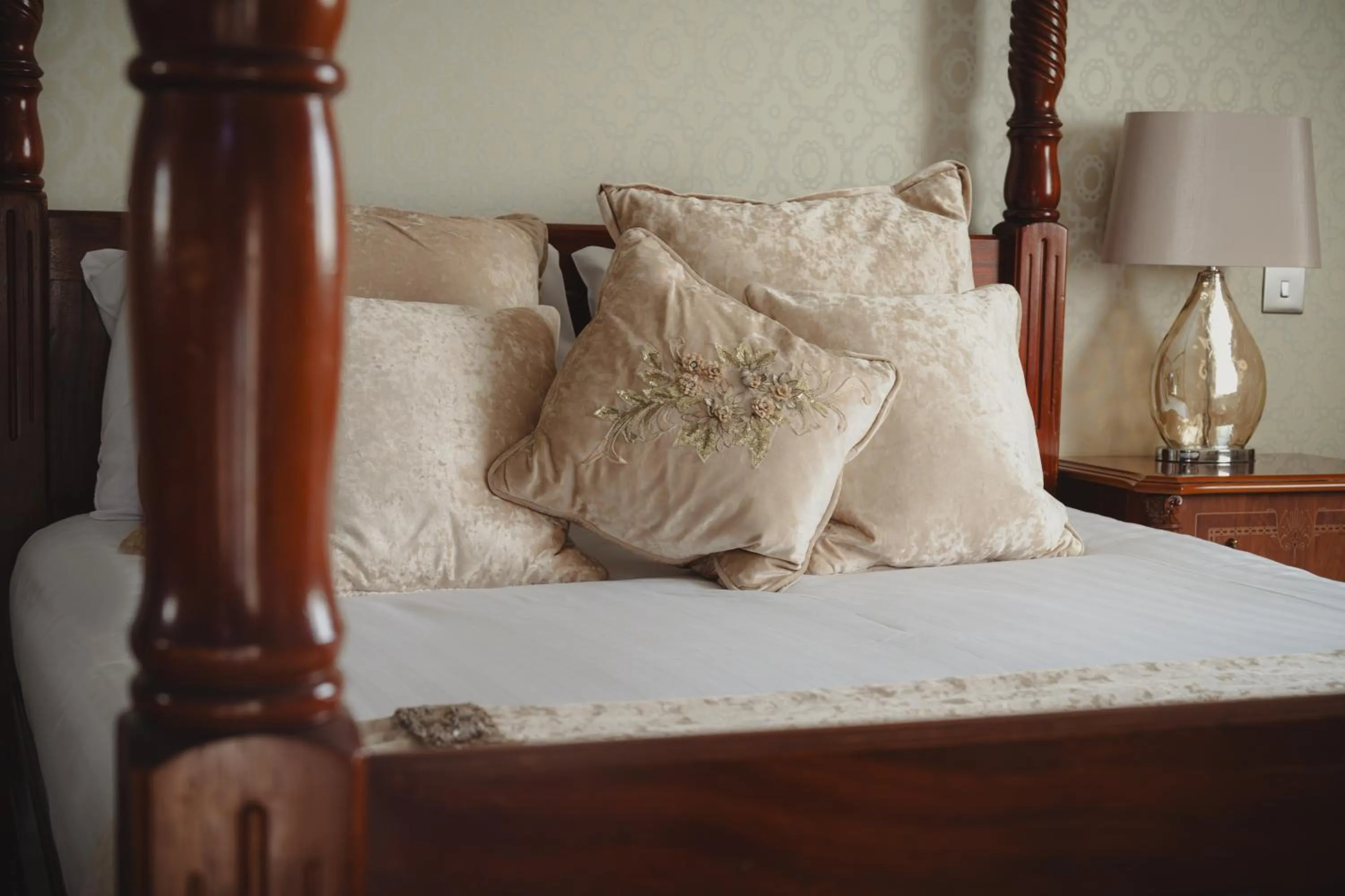 Bed in The Ashbourne Hotel