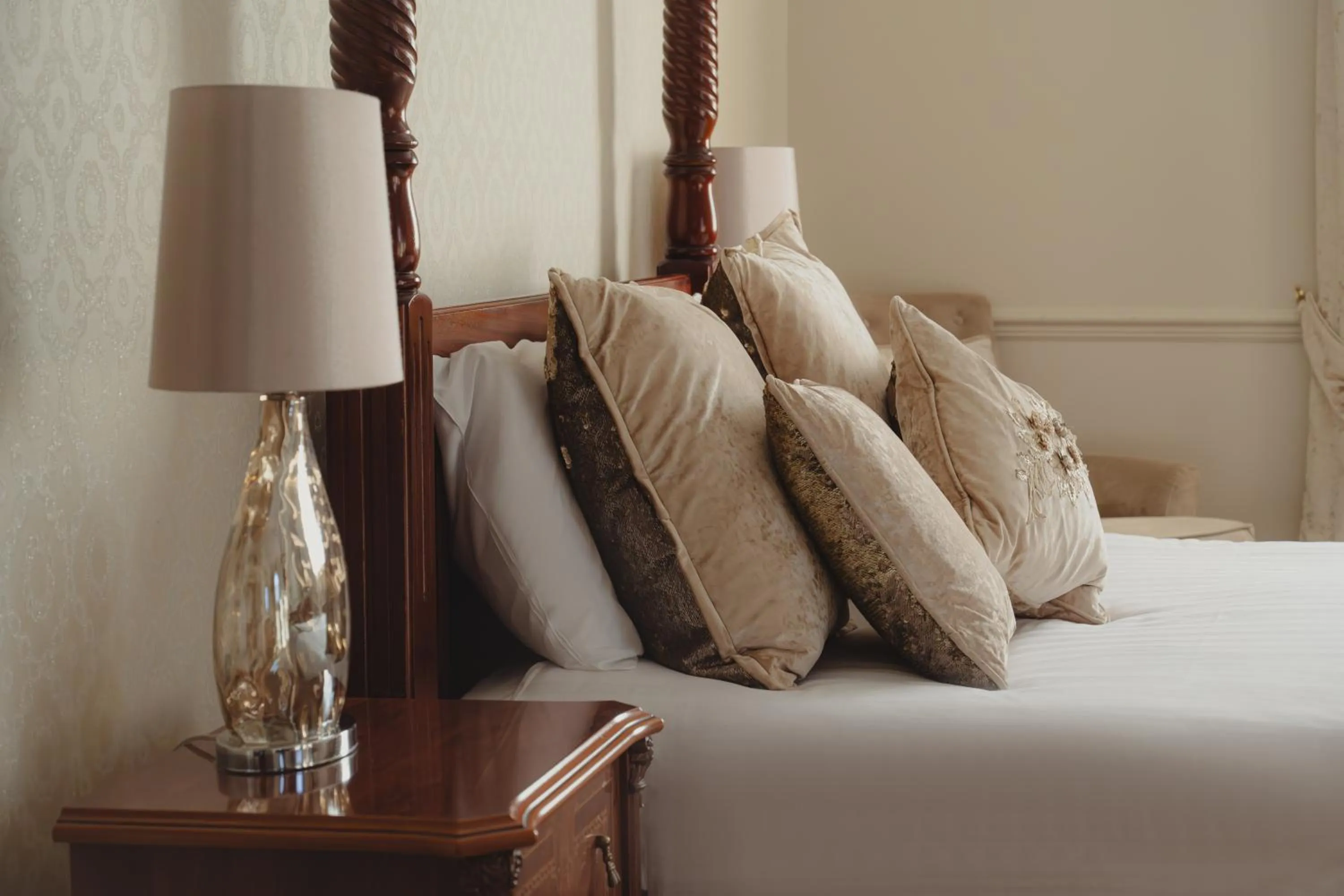 Bed in The Ashbourne Hotel