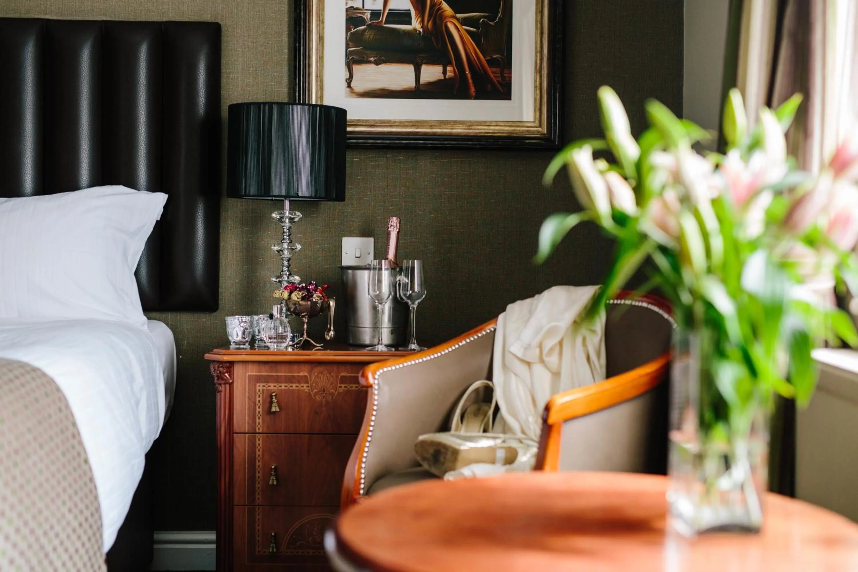 Spring, Bed in The Ashbourne Hotel