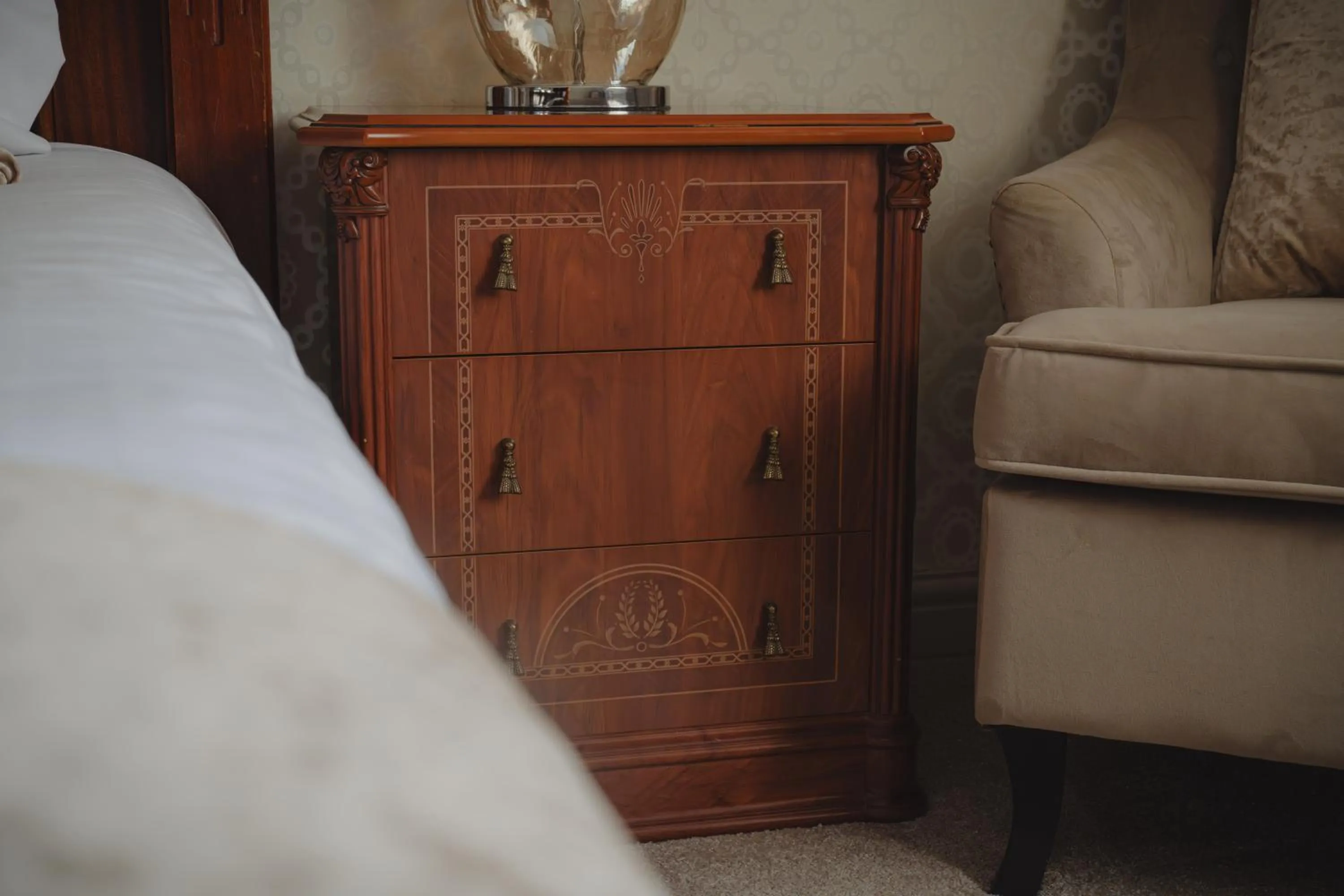 Bed in The Ashbourne Hotel