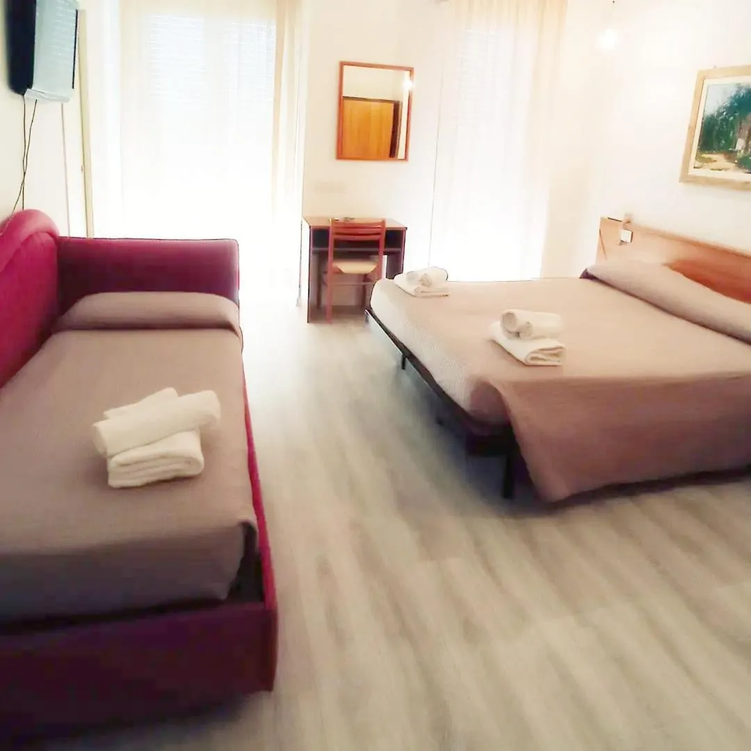 Bed in Hotel Ribot