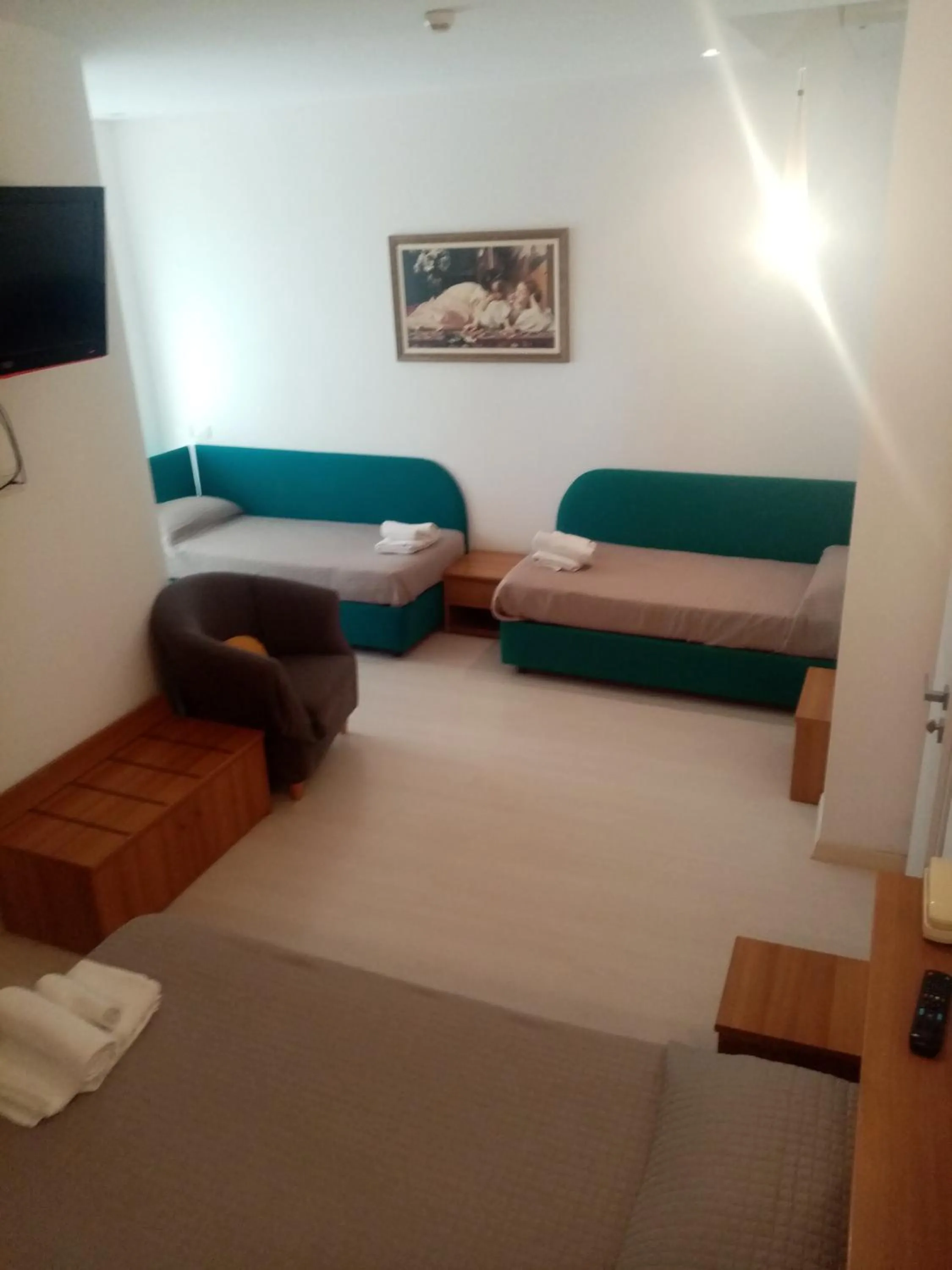 Bed in Hotel Ribot