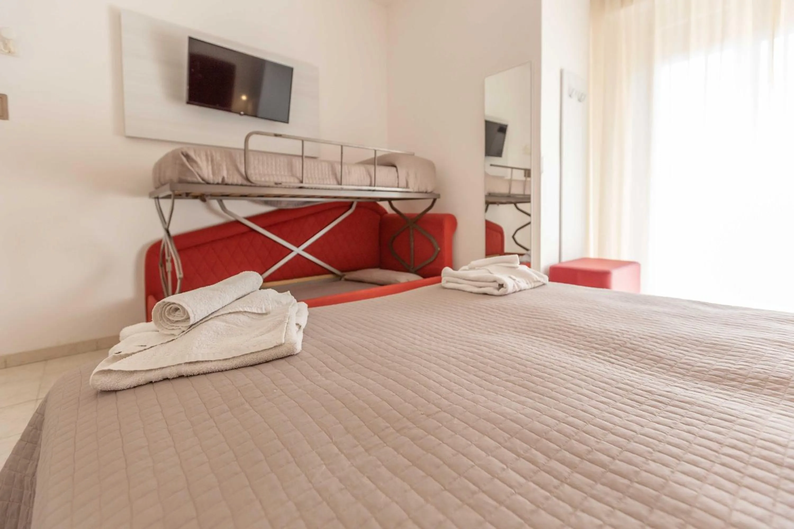 Bed in Hotel Ribot