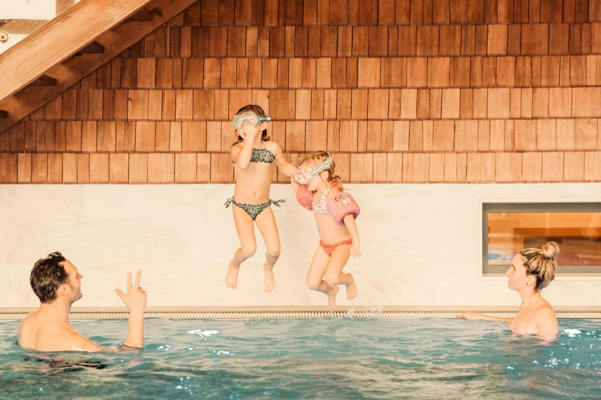 Pool view in Hotel Glemmtalerhof