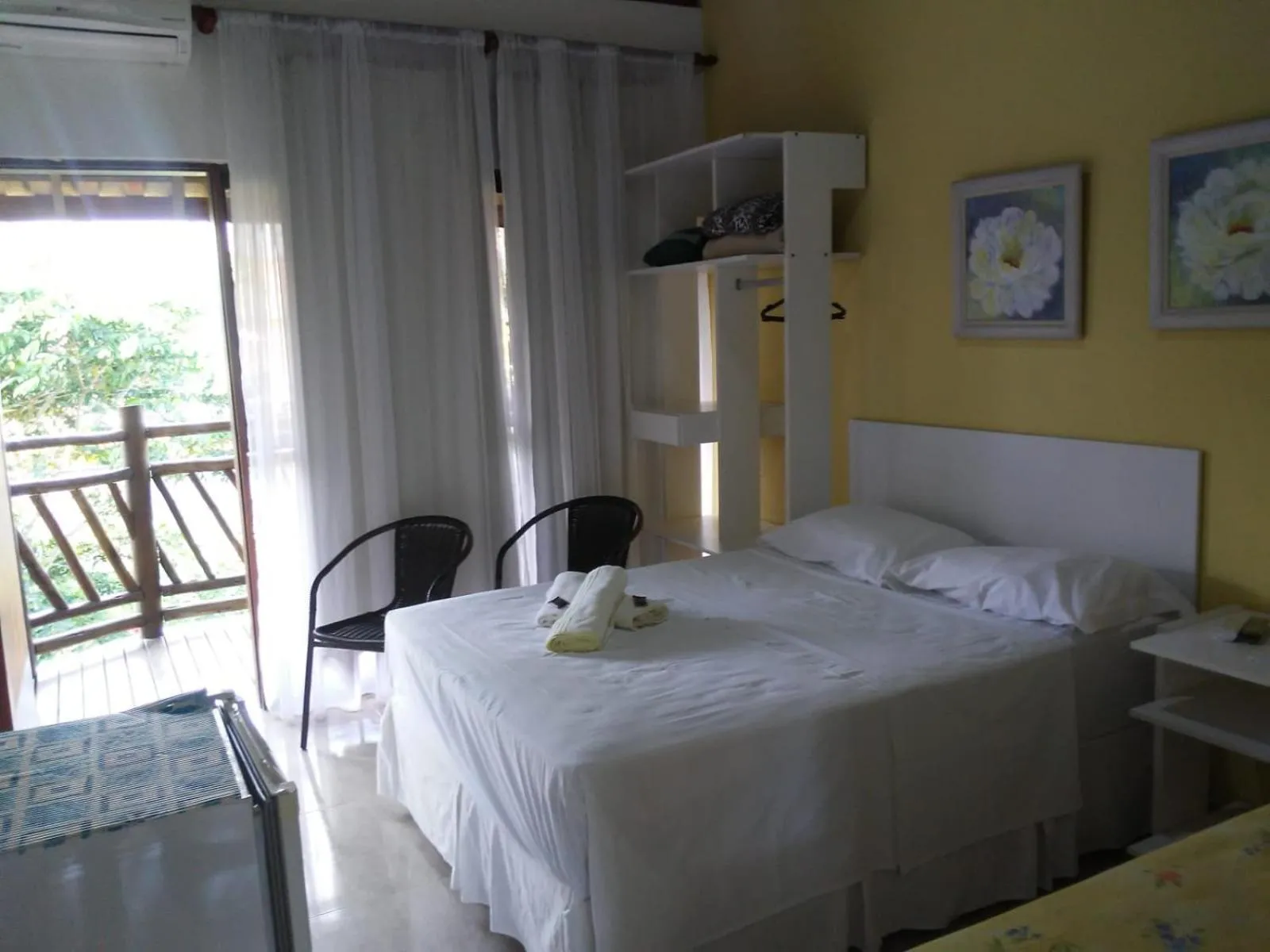Bed in Pousada Água Marinha