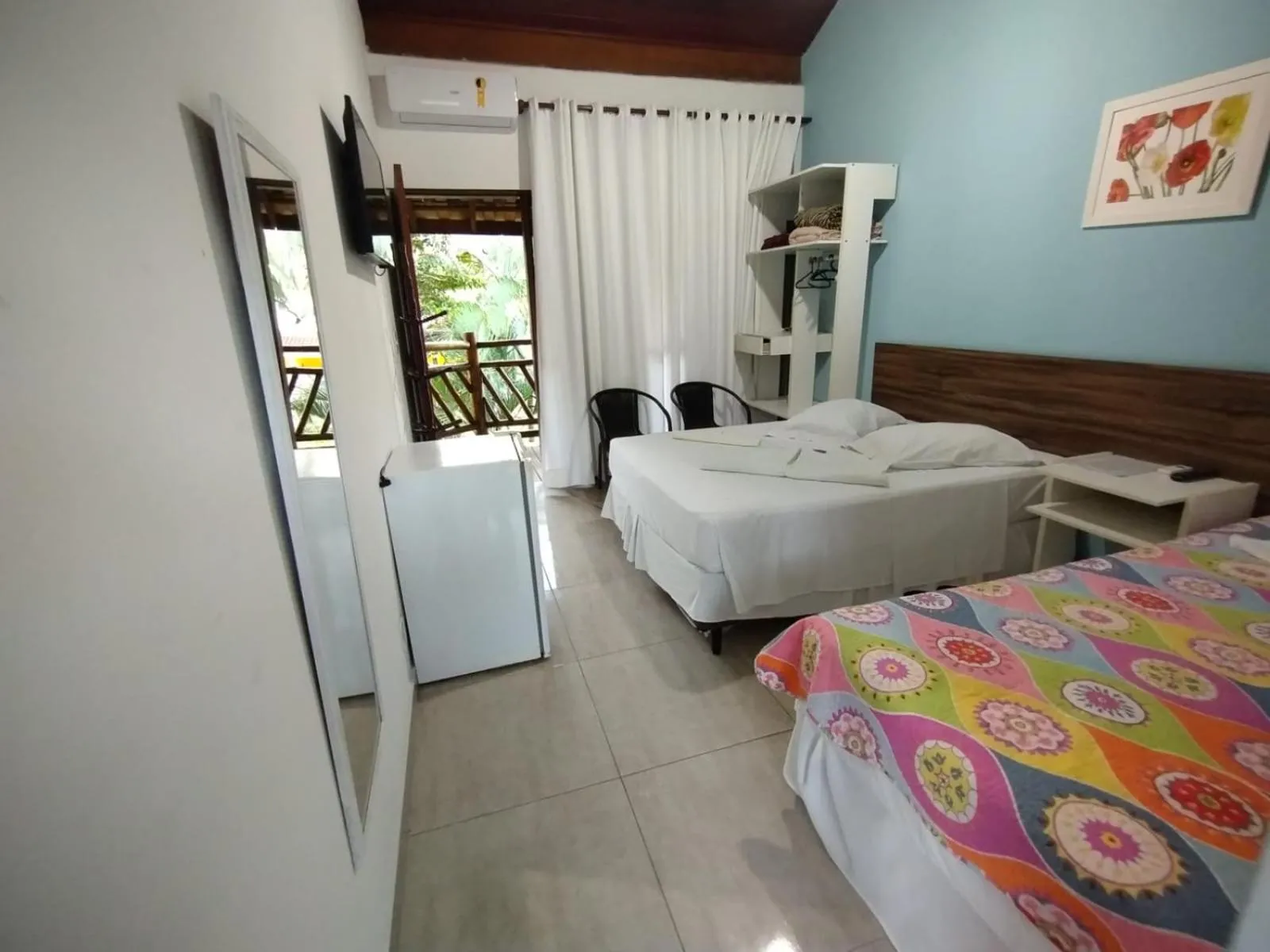 Bed in Pousada Água Marinha